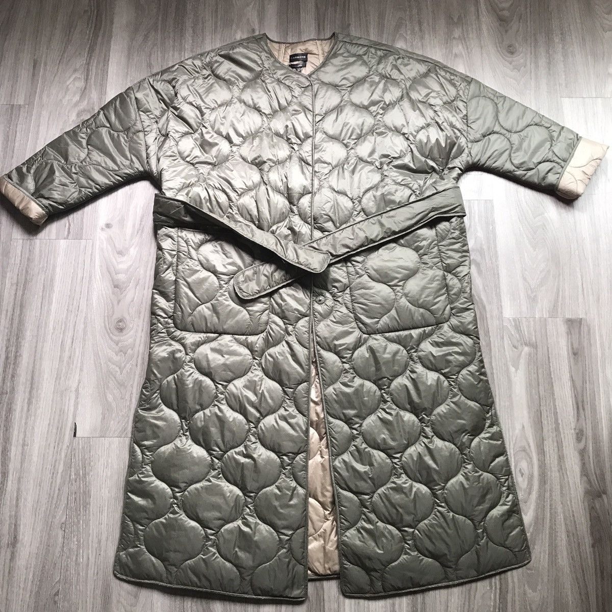Carbon Carbon 38 Green Puffer Onion Quilted Jacket Womens Large Size L / US 10 / IT 46 - 1 Thumbnail