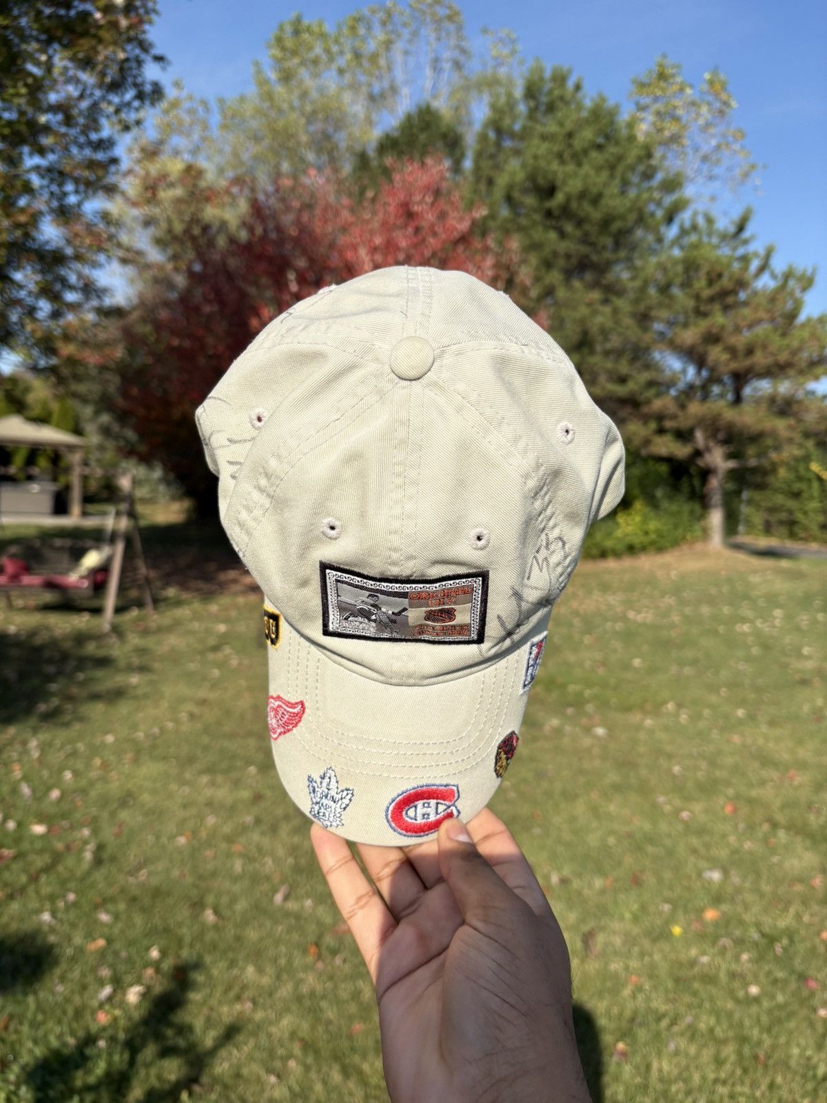 American Needle Steve Yzerman Kris Draper Signed Hat Detroit Red Wings Size ONE SIZE - 9 Thumbnail