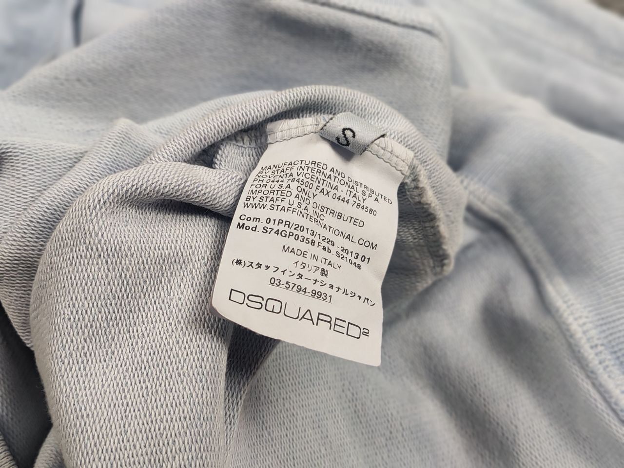 Dsquared2 Vintage 90's Dsquared authentic Logo Light Blue hoodie Size US S / EU 44-46 / 1 - 13 Thumbnail