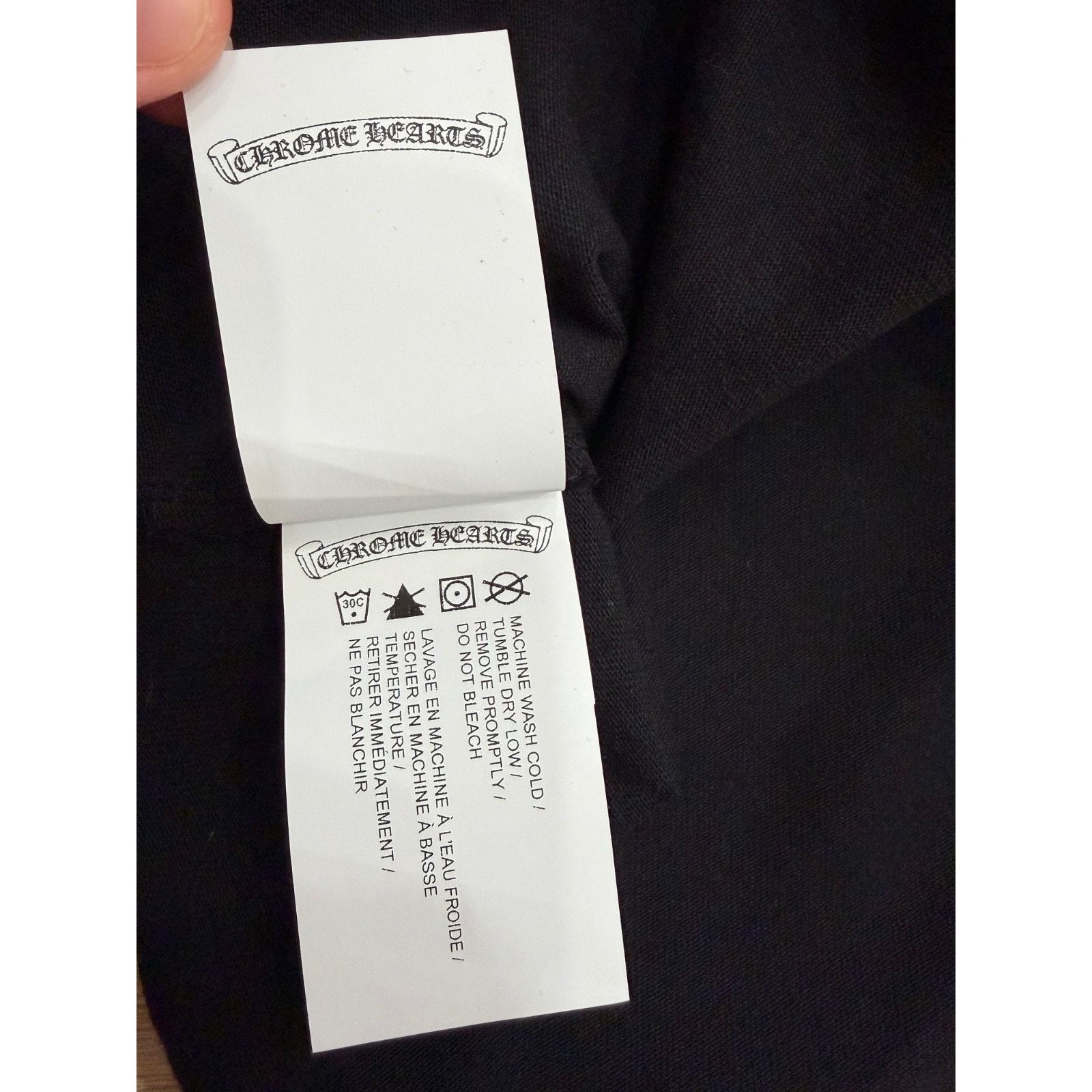 Chrome Hearts Chrome Hearts Script Logo Black Cropped T-Shirt Small Size S / US 4 / IT 40 - 10 Thumbnail