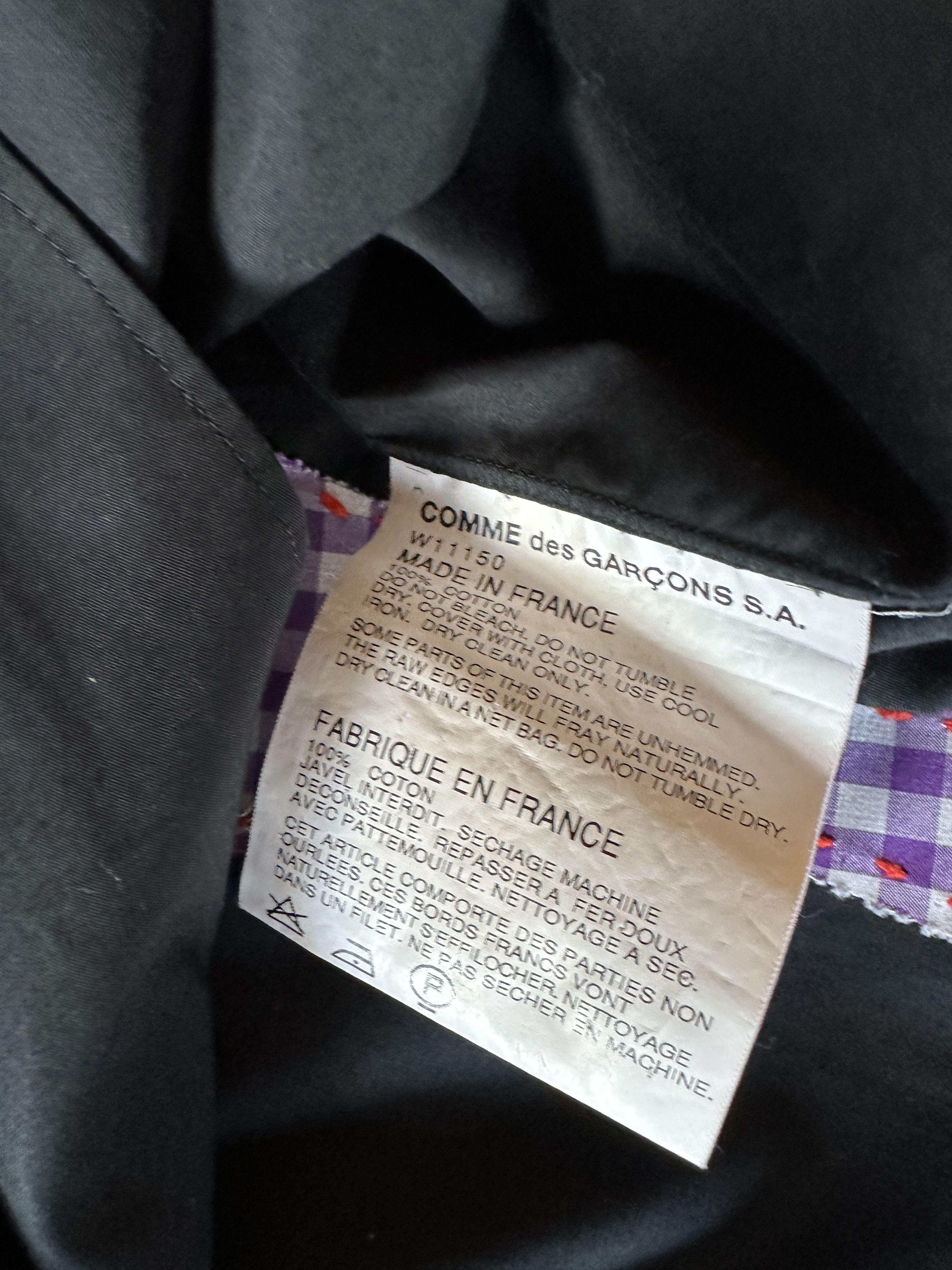 Comme des Garcons Comme des Garcons SHIRT Abstract Stitch Button Up Shirt Size US L / EU 52-54 / 3 - 5 Thumbnail