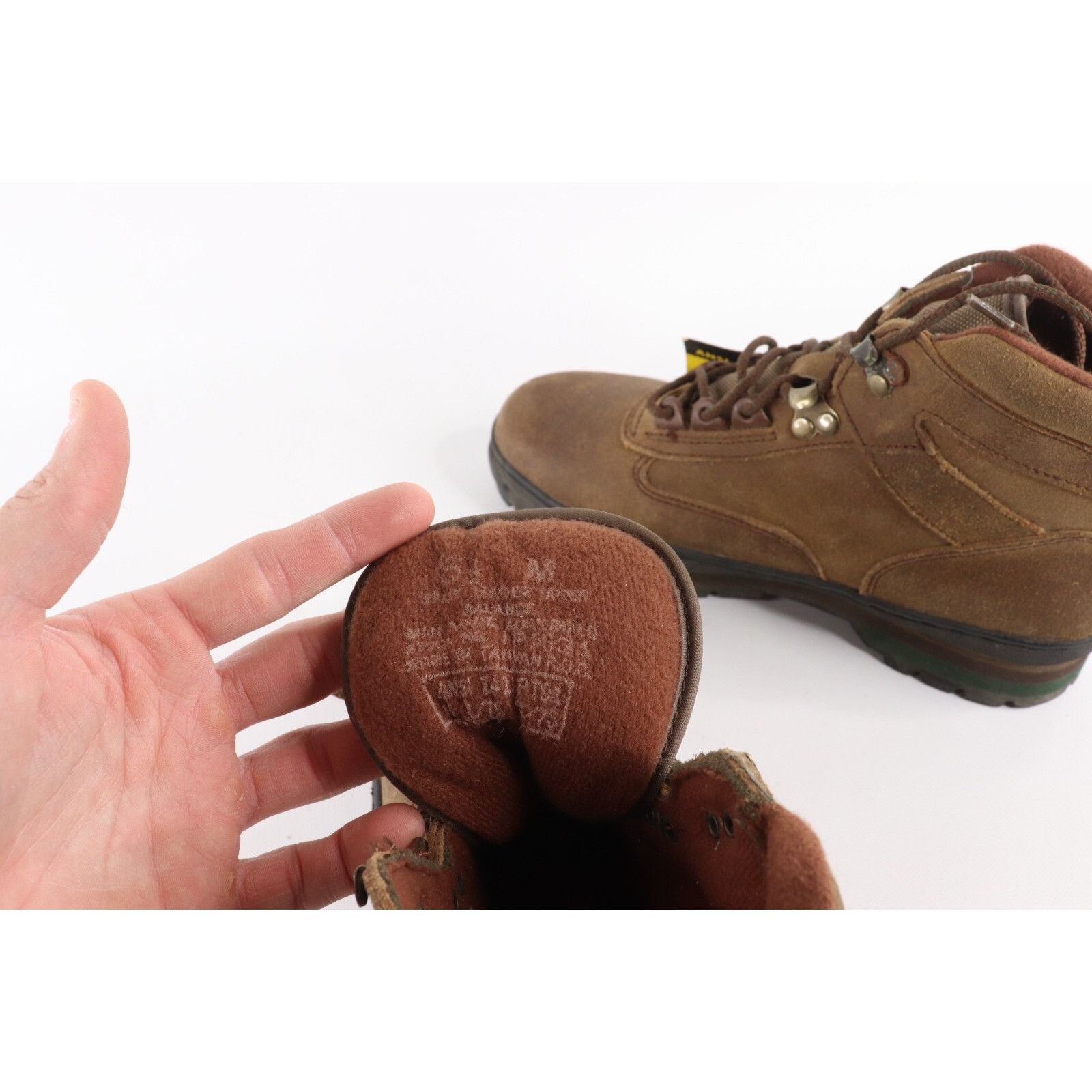 Vintage Deadstock Vintage 90s Steel Toe Suede Leather Chukkas Boots Size US 6.5 / EU 39-40 - 7 Thumbnail