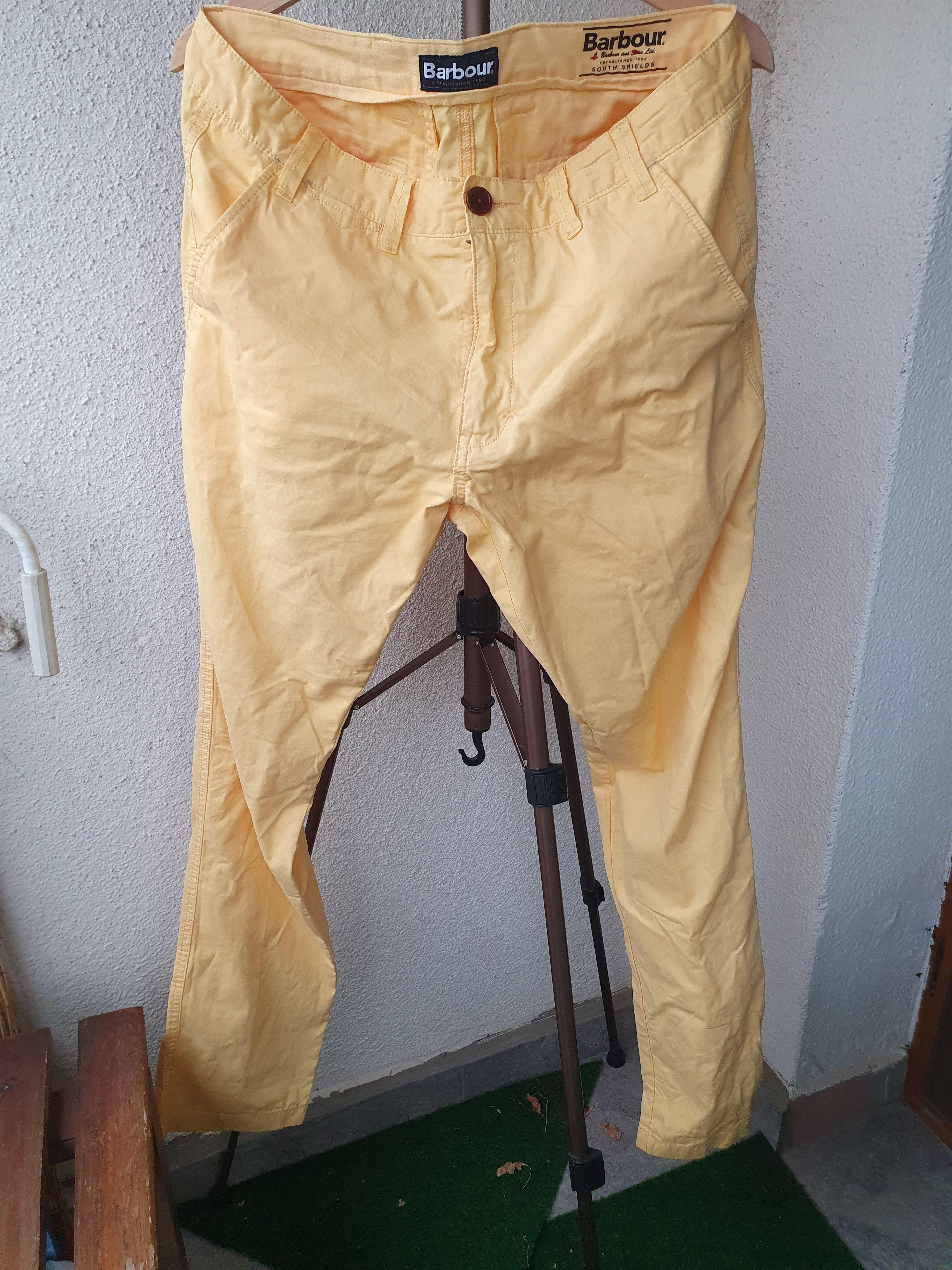 Barbour Barbour Euston Garment Dyed Yellow Pants sz 34/34 Size US 34 / EU 50 - 1 Thumbnail