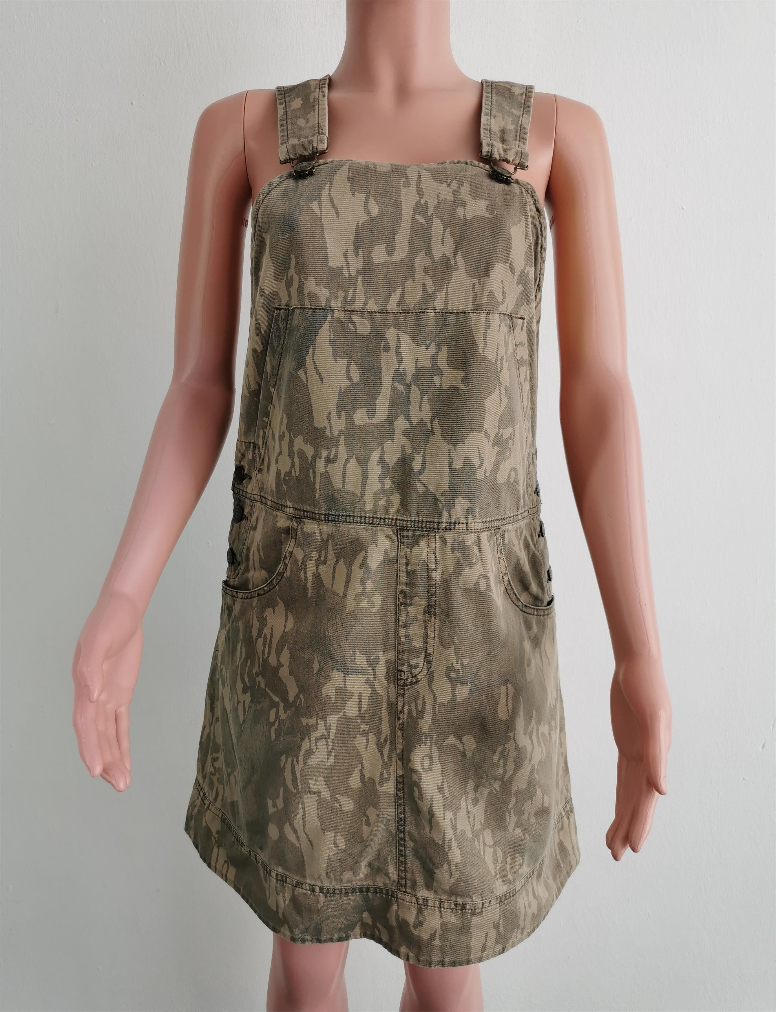 Tsumori Chisato Vintage 90's Tsumori Chisato Camo Jumpsuit Denim Dress Size M / US 6-8 / IT 42-44 - 2 Thumbnail
