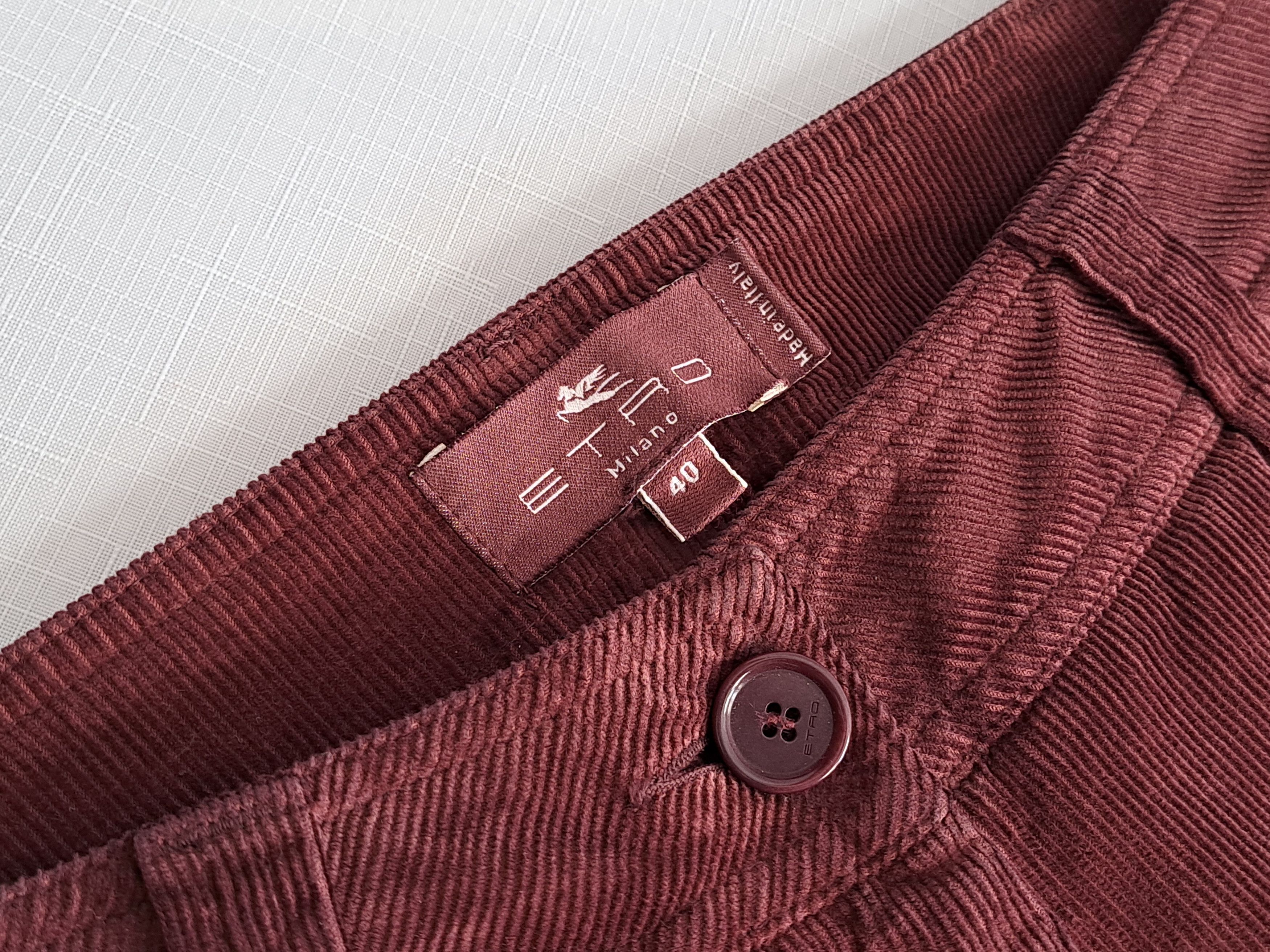 Etro ETRO corduroy cotton trousers. Size 40 Size 27" / US 4 / IT 40 - 11 Thumbnail