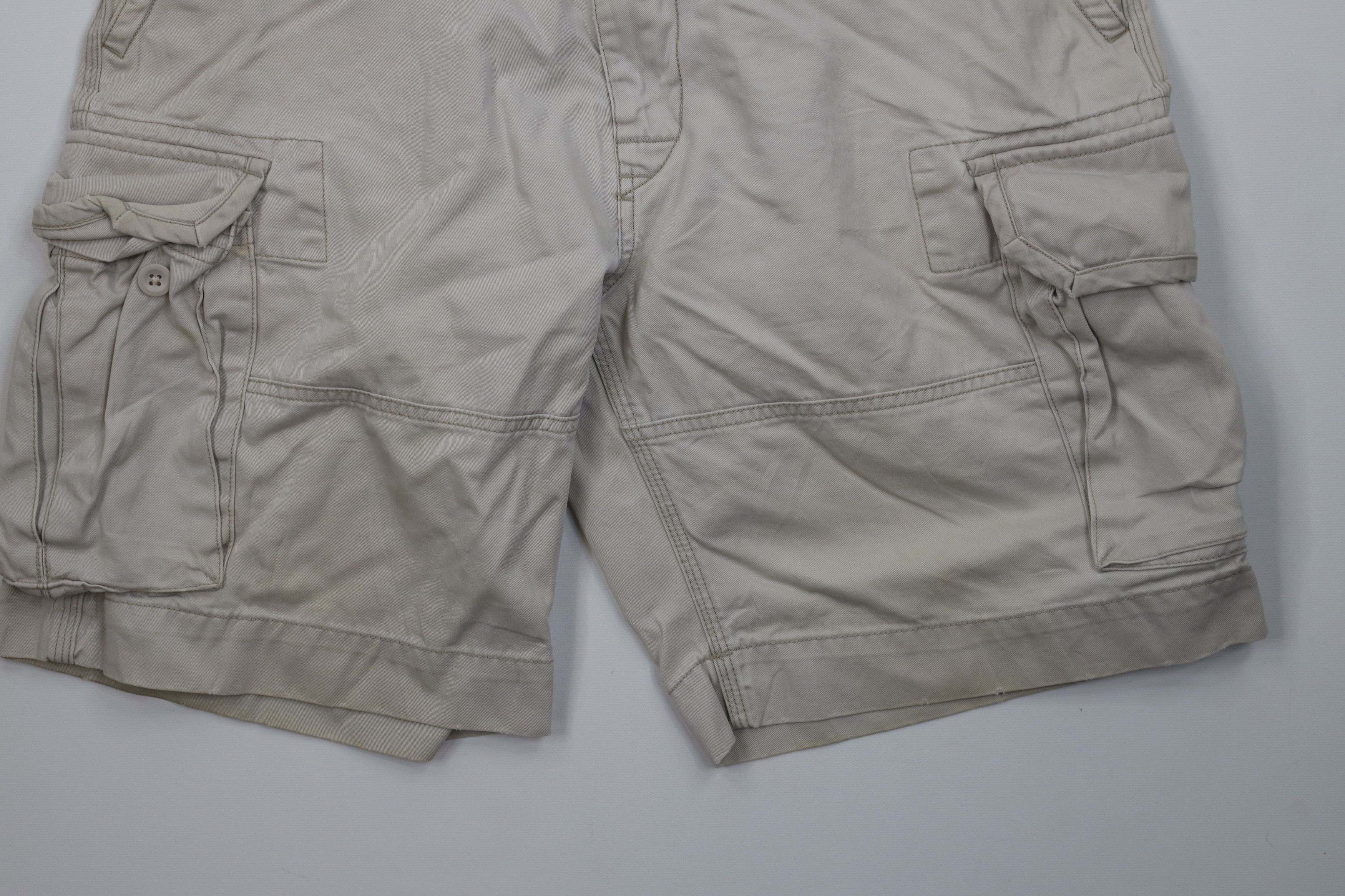 Ralph Lauren Vintage 90s Ralph Lauren Cargo Shorts Beige Cotton Size US 34 / EU 50 - 4 Thumbnail