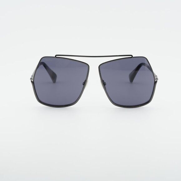 Max Mara Max Mara Elsa MM0006 32N Sunglasses Shiny Gunmetal Geometric Size ONE SIZE - 3 Thumbnail