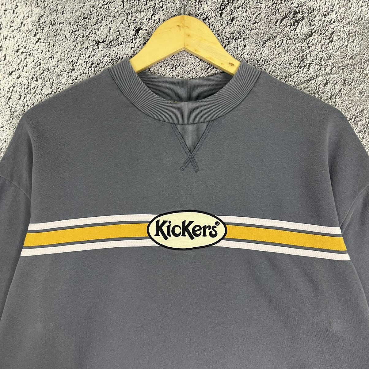 Kickers × Vintage Vintage Kickers Yellow/White basic Striped Sweatshirt Size US M / EU 48-50 / 2 - 4 Thumbnail