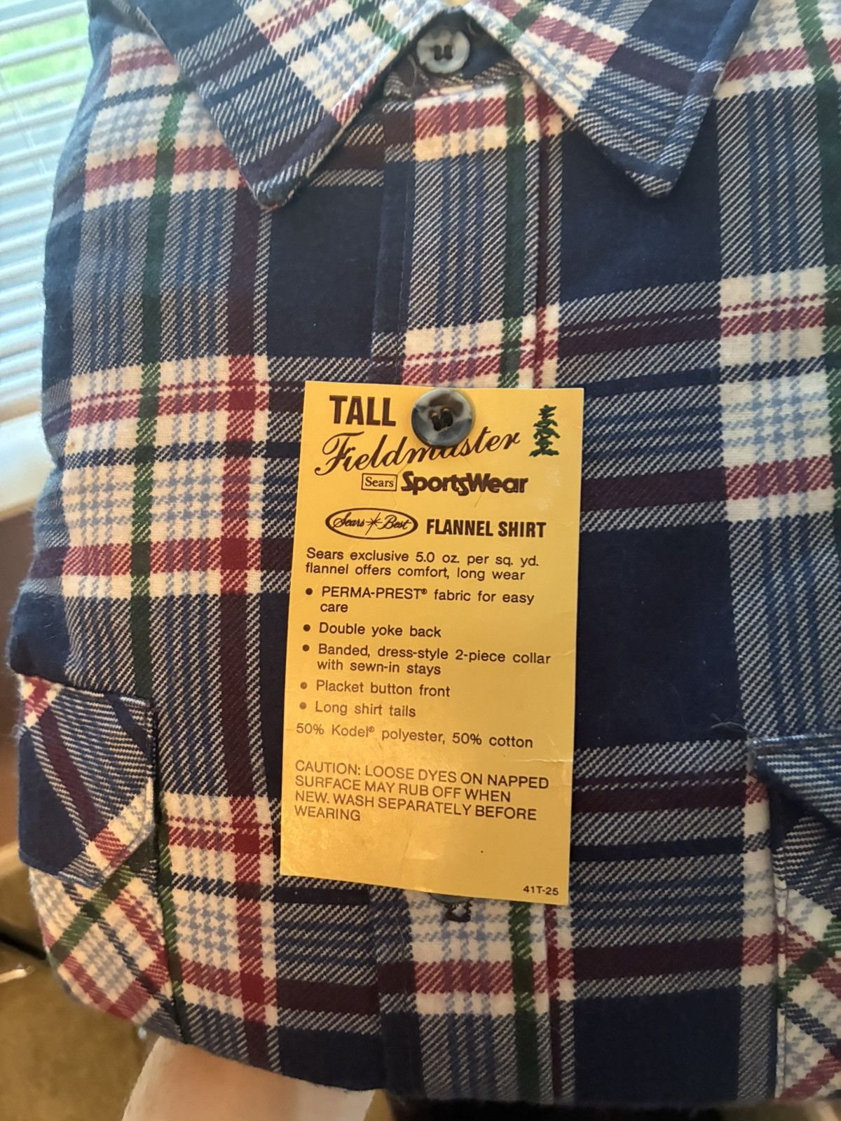 Sears Vintage 70s Sears flannel shirt Size US XL / EU 56 / 4 - 2 Thumbnail