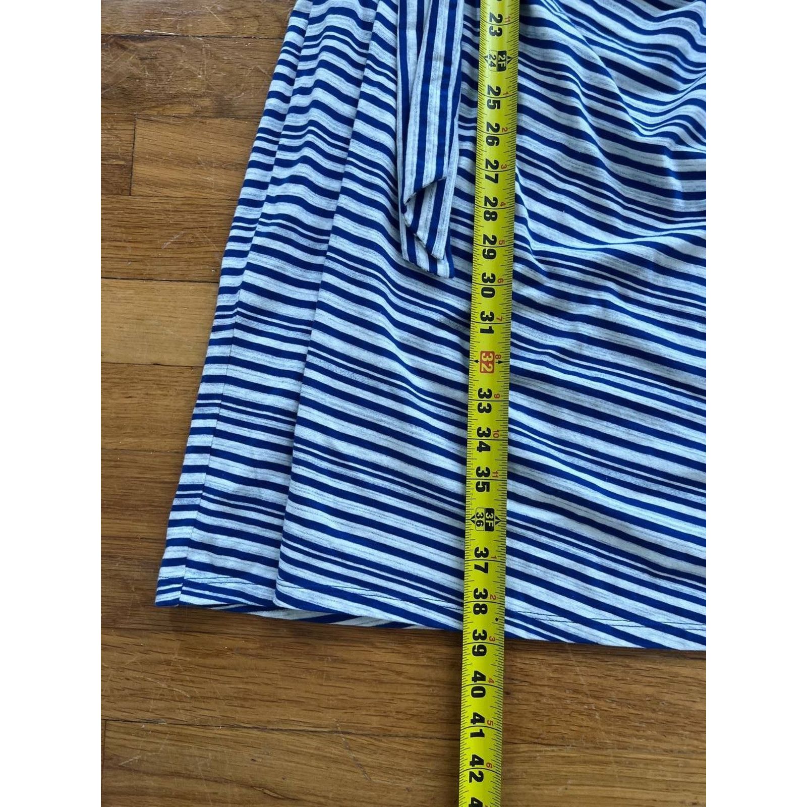 Robert Talbott Talbots Blue Sleeveles Tank Dress Side Tie Cotton XL A000911 Size XL / US 12-14 / IT 48-50 - 5 Thumbnail