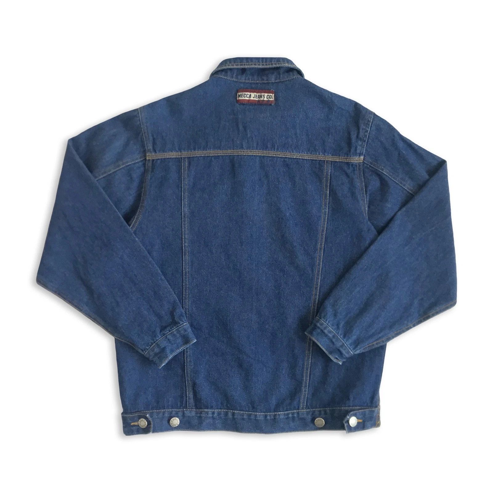 Mecca Vintage 90s MECCA Jeans Denim Jacket Hip hop Oversize Rap Size US S / EU 44-46 / 1 - 2 Thumbnail