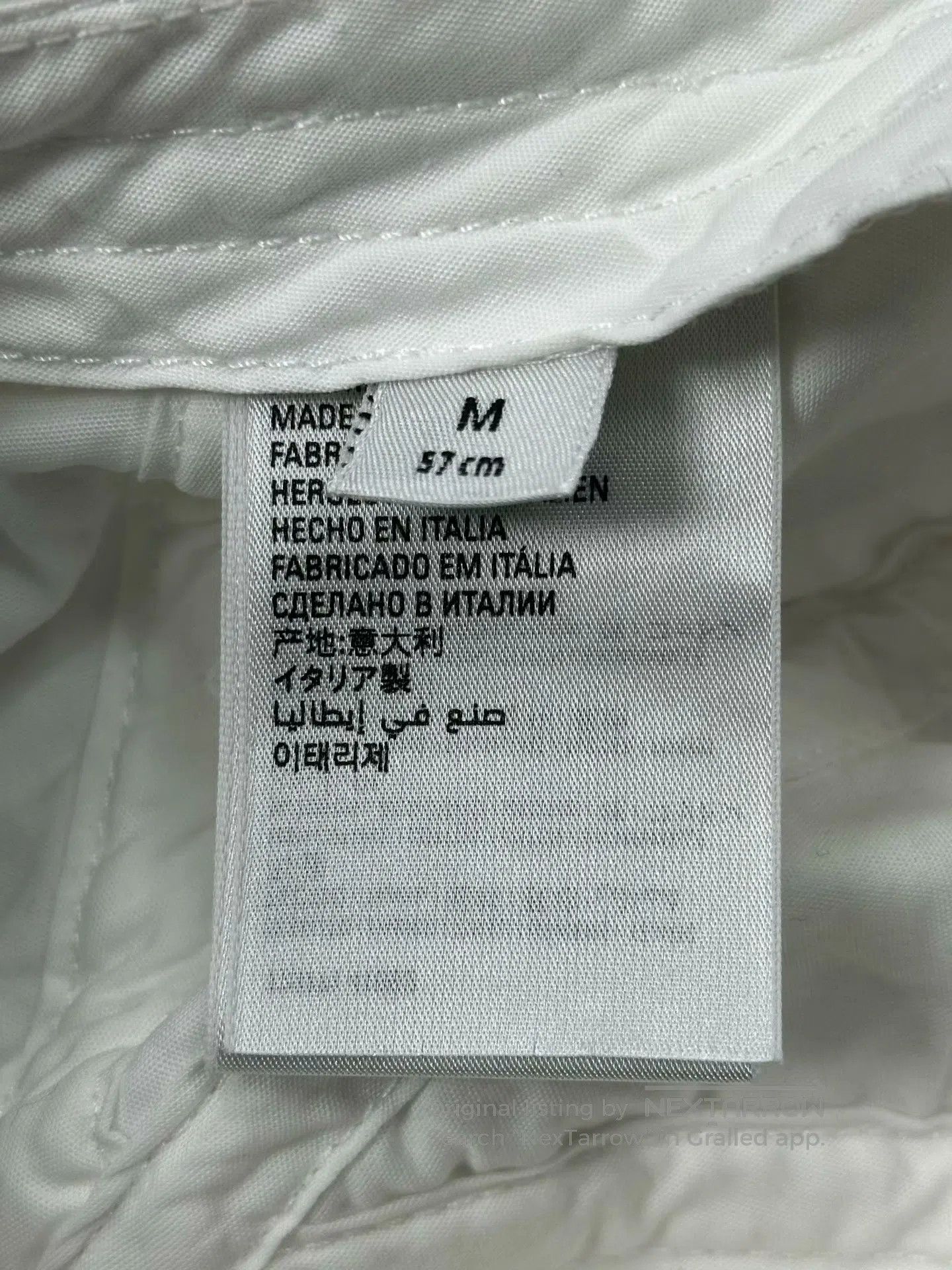 Balenciaga Balenciaga size M White Splatter Letter Logo Baseball Cap| Size ONE SIZE - 5 Thumbnail