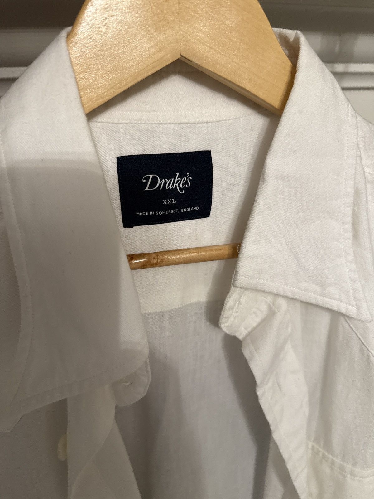 Drake's Drakes white western double pocket shirt XXL Size US XXL / EU 58 / 5 - 2 Thumbnail