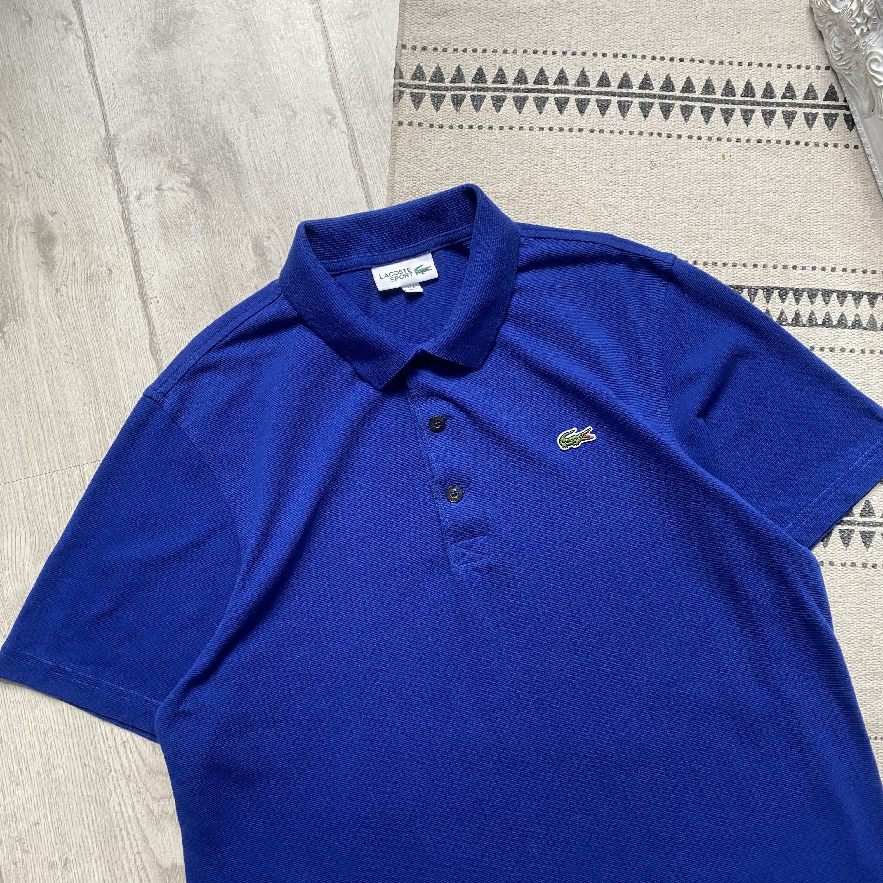 Lacoste 🐊Luxury Lacoste Polo blue Mens M t-shirt Size US M / EU 48-50 / 2 - 2 Thumbnail