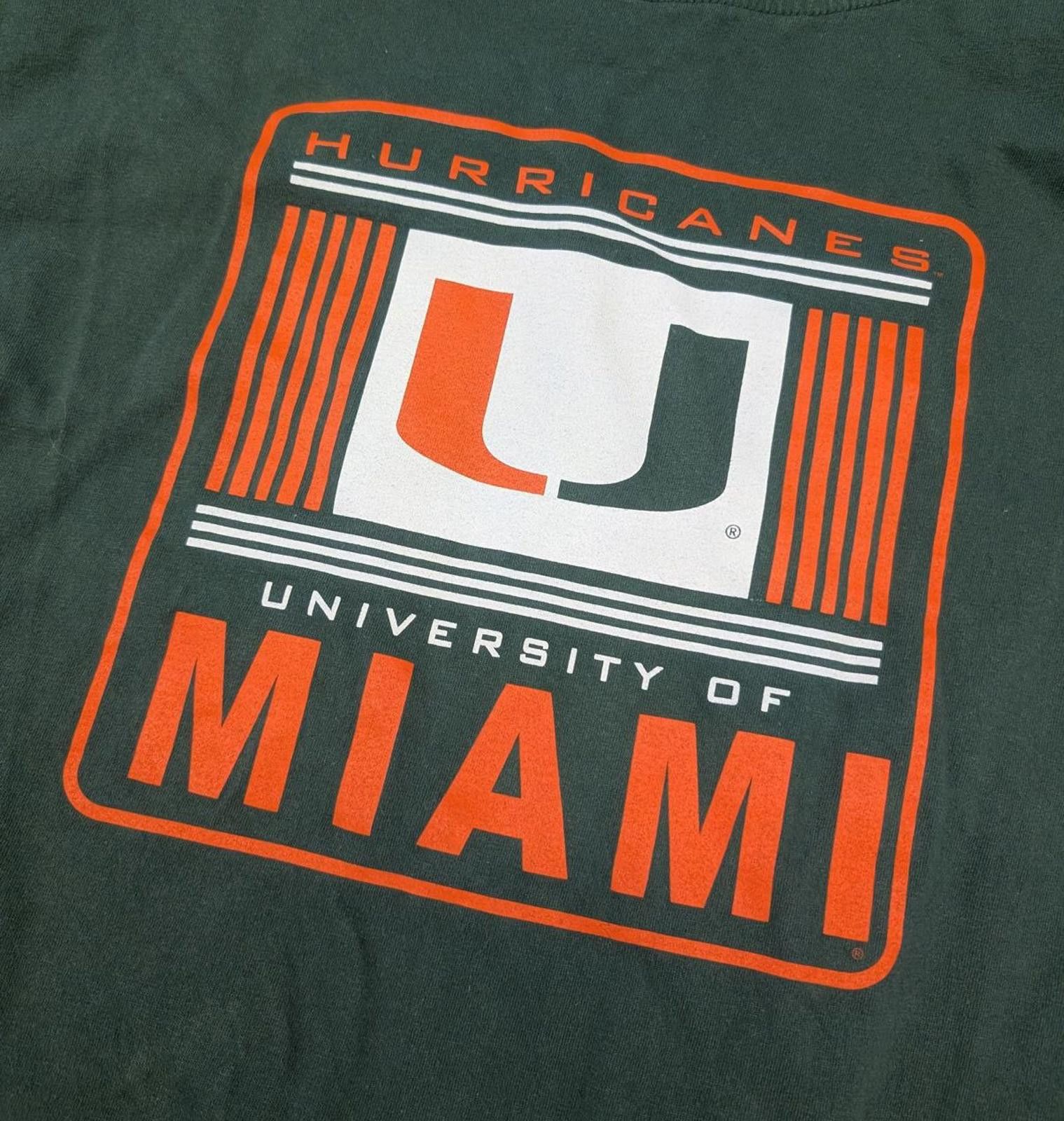 NCAA Vintage University of Miami NCAA Long Sleeve Shirt Size US XL / EU 56 / 4 - 2 Thumbnail