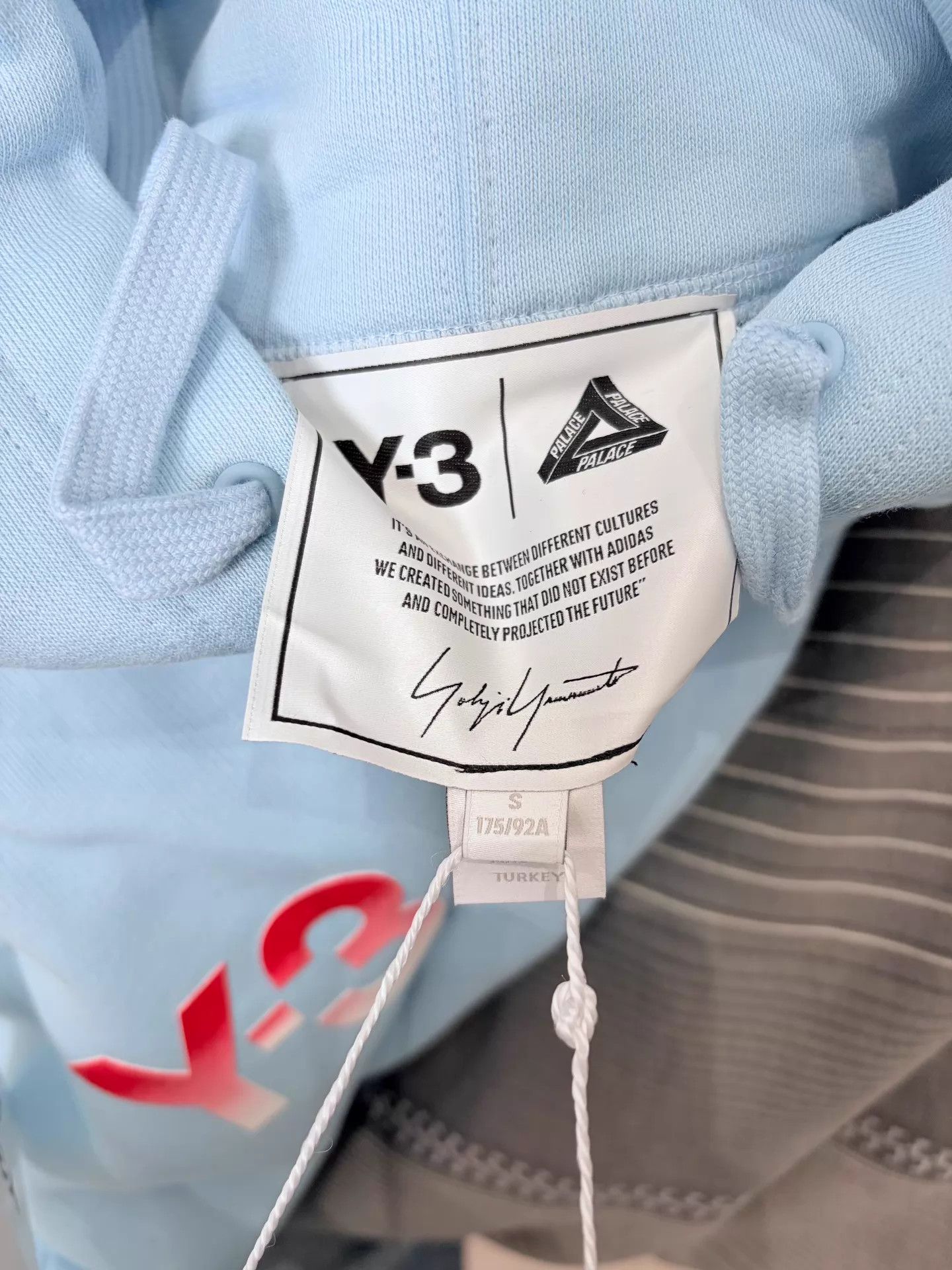 Y-3 Palace × Y-3 Collaborative Light Blue Hoodie K8 Size US L / EU 52-54 / 3 - 3 Thumbnail