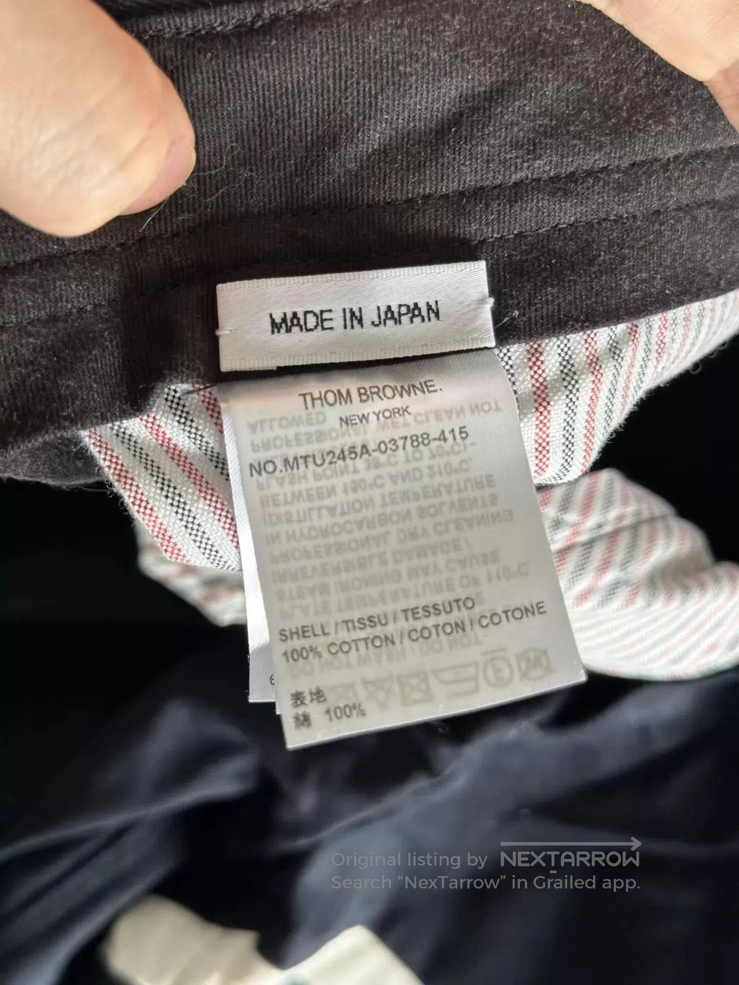 Thom Browne Black Casual Pants with White Stripes. Size US 32 / EU 48 - 4 Thumbnail