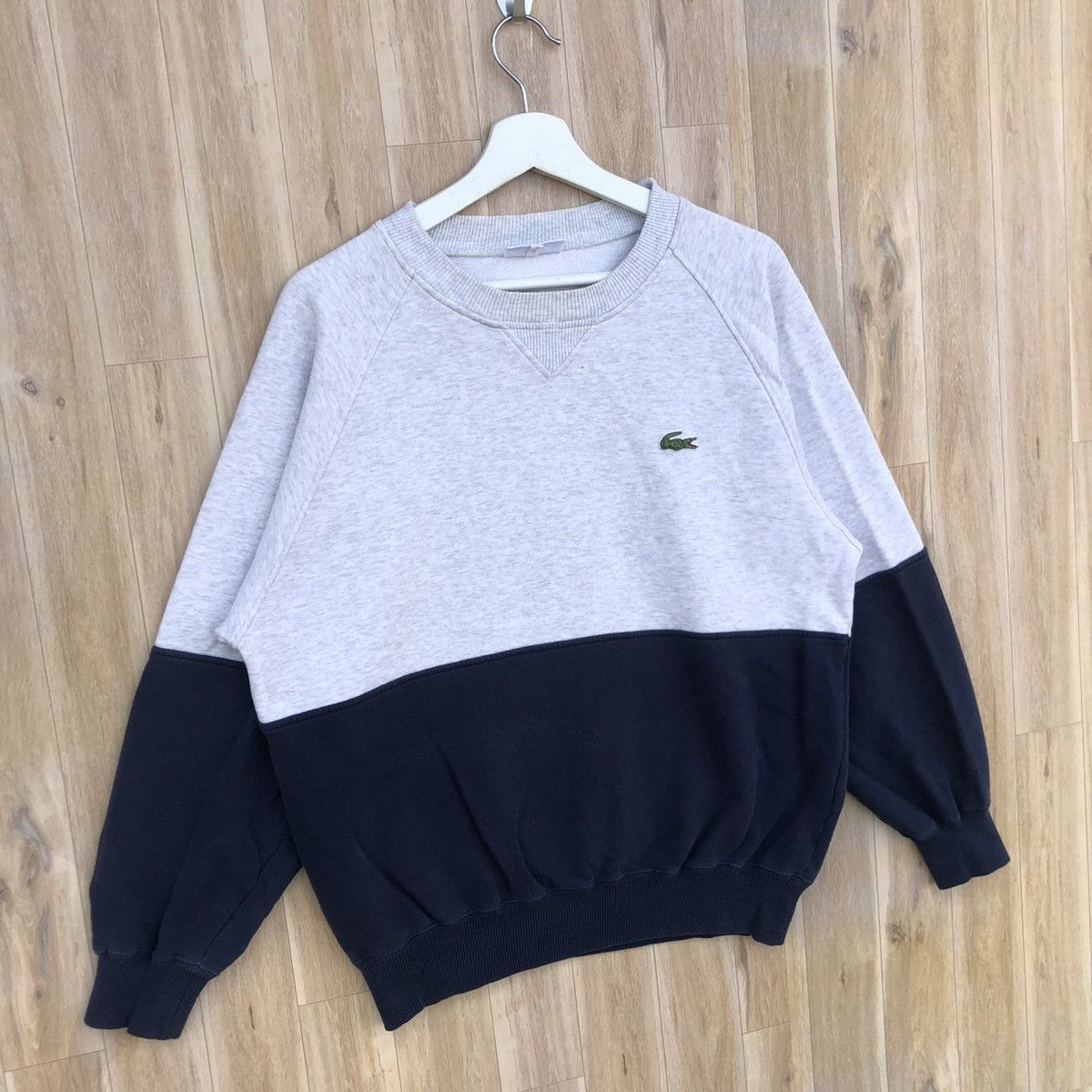 Vintage Lacoste Colour BlockCrewneck Pullover Sweatshirt