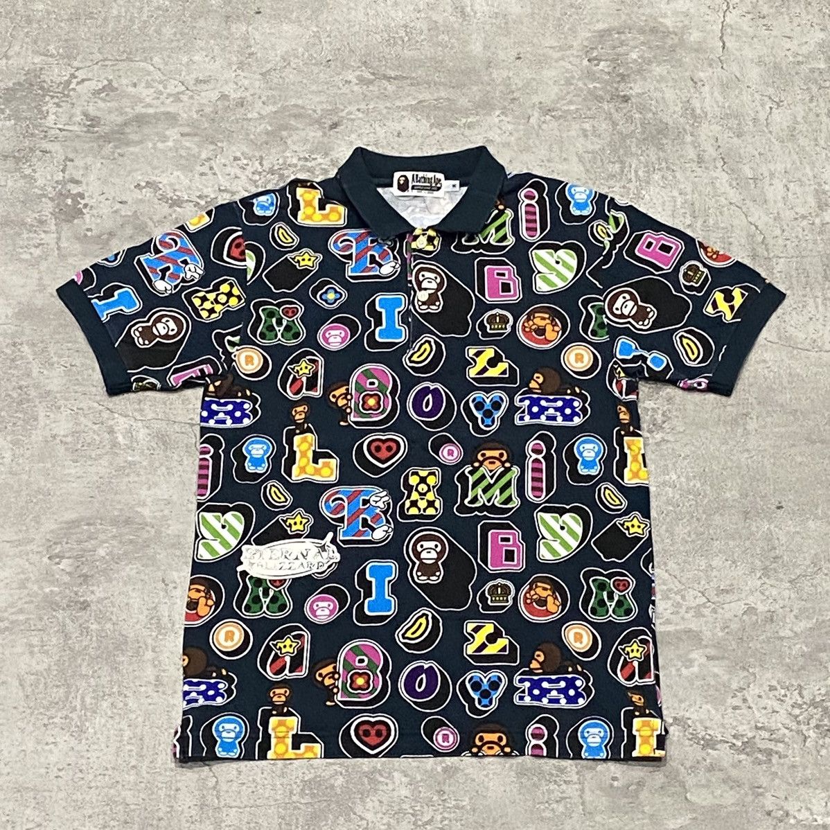 Bape Baby Milo Logo Polo Size US M / EU 48-50 / 2 - 1 Thumbnail