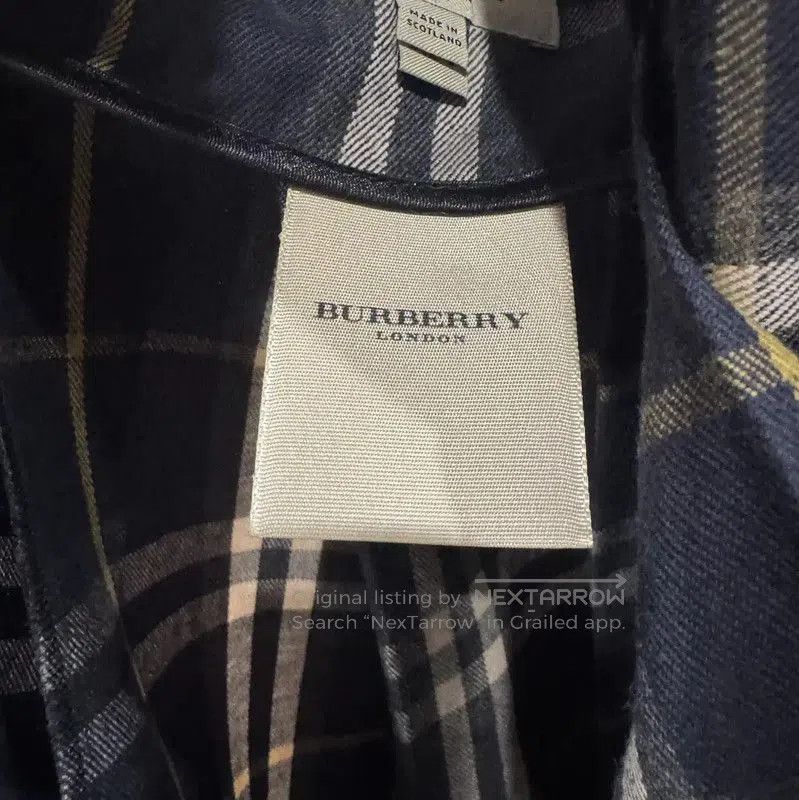 Burberry Burberry Blue Women's Cotton Midi Skirt. Size 23" - 6 Thumbnail