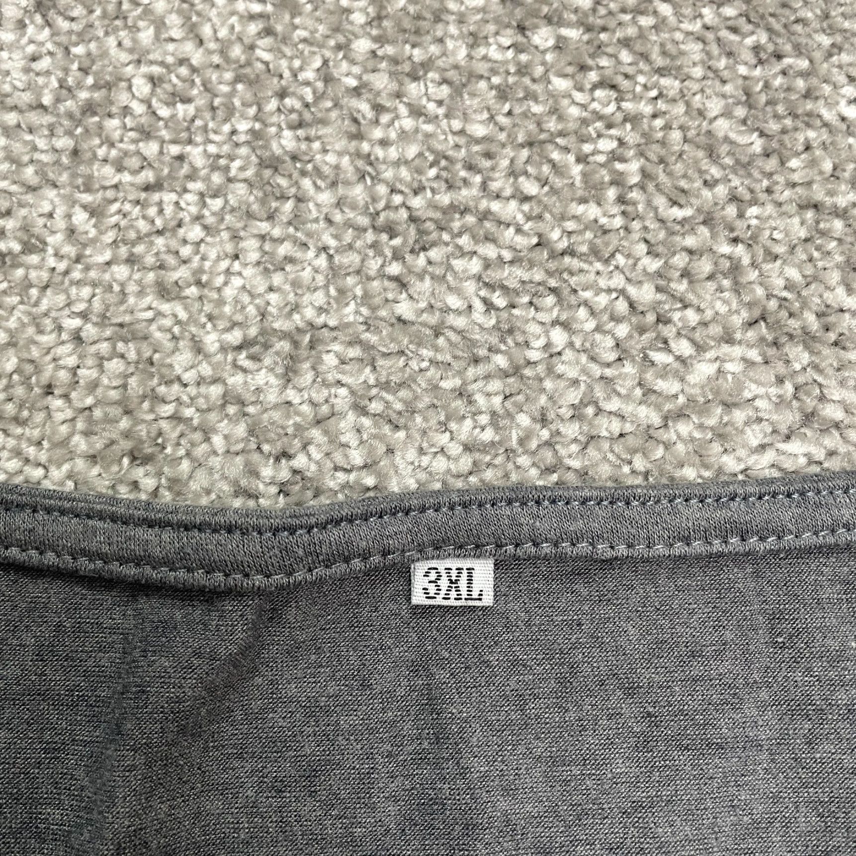 Vintage Unbranded Sweatshirt Jacket Womens 3XL Gray Zip Pullover Size XXL / US 16-18 / IT 52-54 - 4 Thumbnail