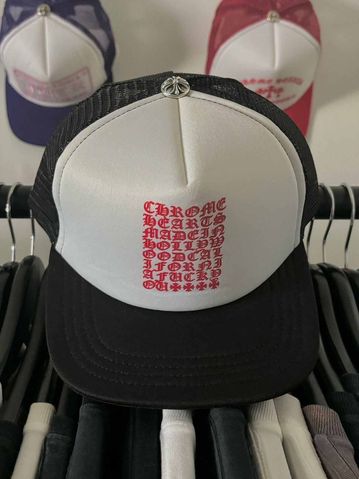 Chrome Hearts CHROME HEARTS CHART RED HAT Grailed