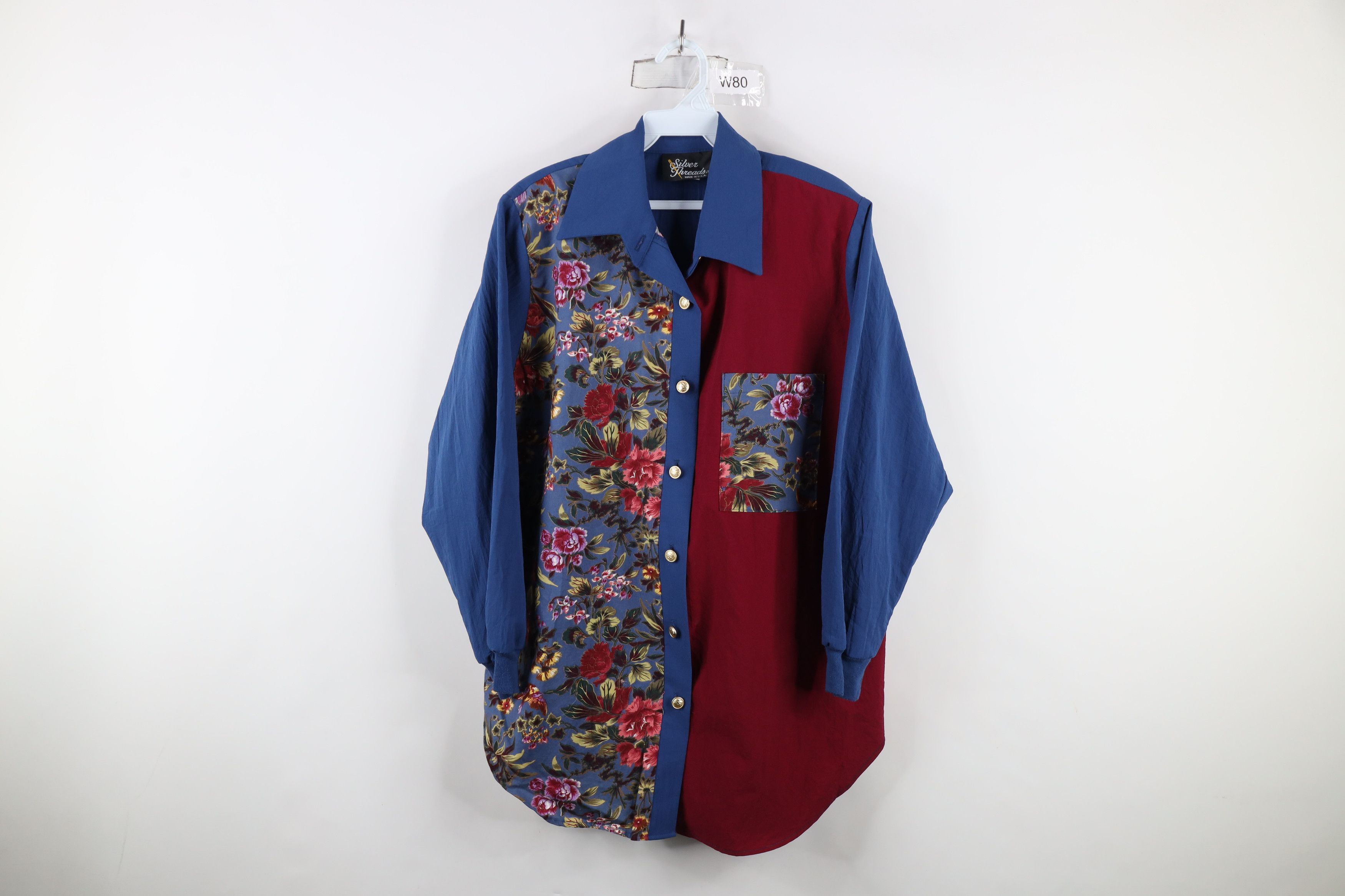 Vintage Vintage 90s Streetwear Western Flower Button Shirt USA Size M / US 6-8 / IT 42-44 - 1 Thumbnail