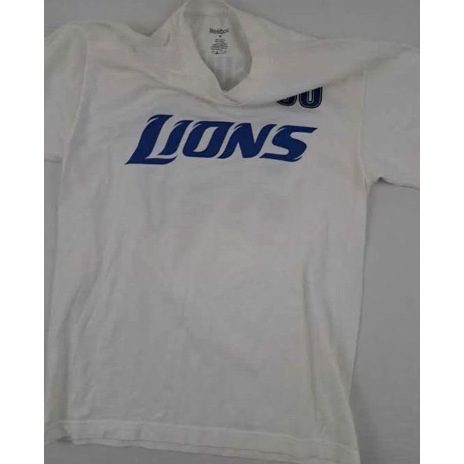 Reebok VINTAGE Detroit Lions T-Shirt M White Ndamukong Suh #90 Reebok Men Short Sleeve Football Classic Size US M / EU 48-50 / 2 - 2 Thumbnail