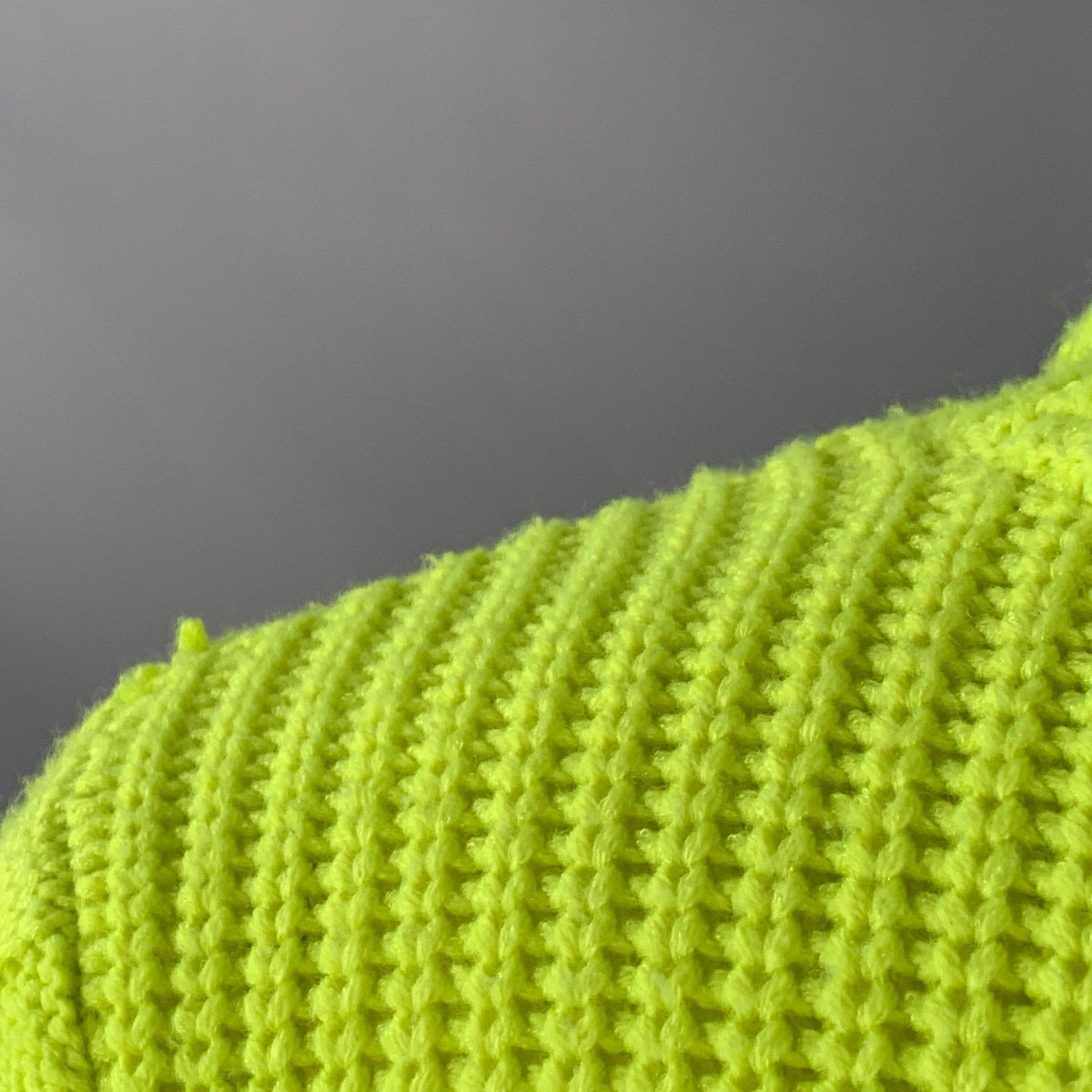 Alice + Olivia L Yellow Neon Wool Blend Cable Knit Turtleneck Sweater Size L / US 10 / IT 46 - 6 Thumbnail