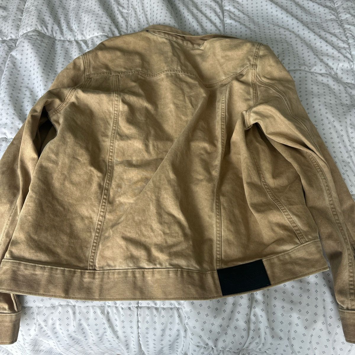 Calvin Klein × Vintage Tan Vintage CK Jacket Size US L / EU 52-54 / 3 - 4 Thumbnail