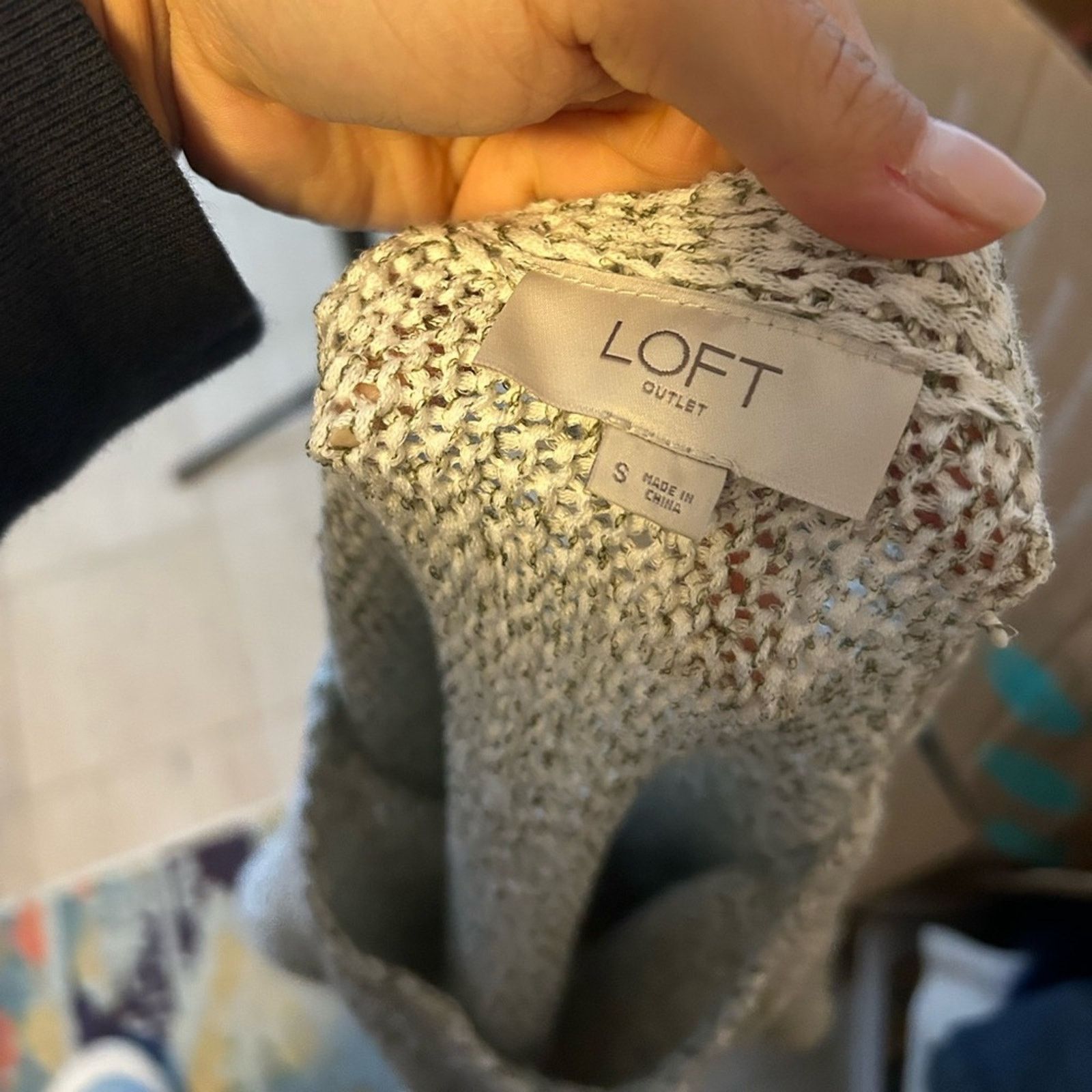 Loft Loft Green Marled Dolman Sweater Size S / US 4 / IT 40 - 3 Thumbnail