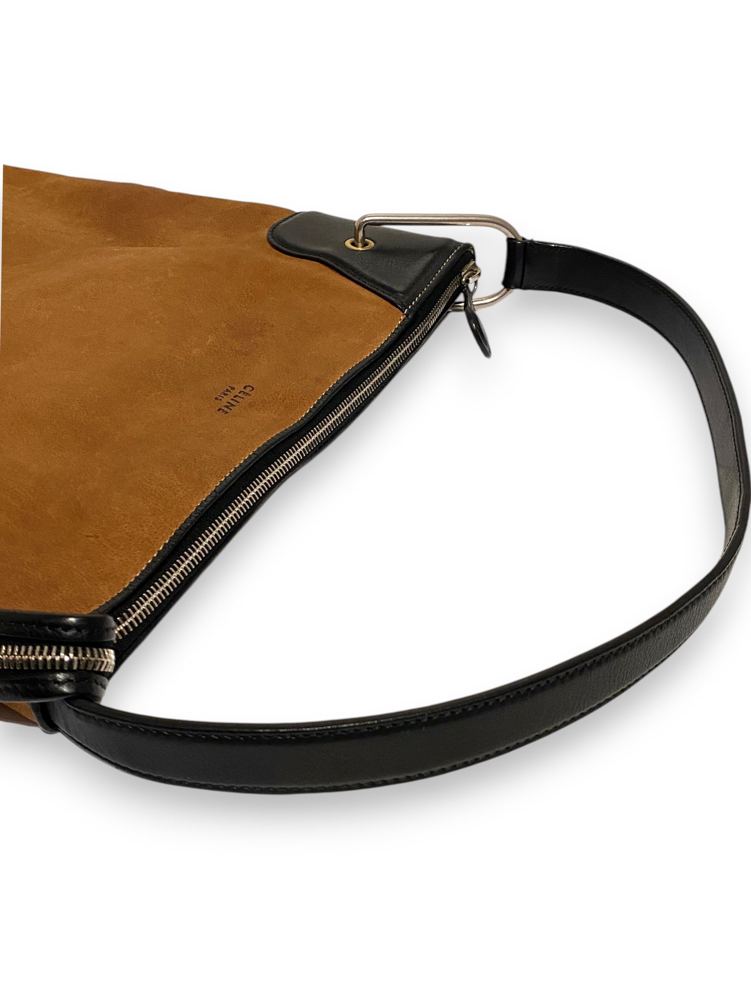 Celine Celine Cabas Logo Brown Leather Shoulder Handbag Bag Y2K Size ONE SIZE - 7 Thumbnail