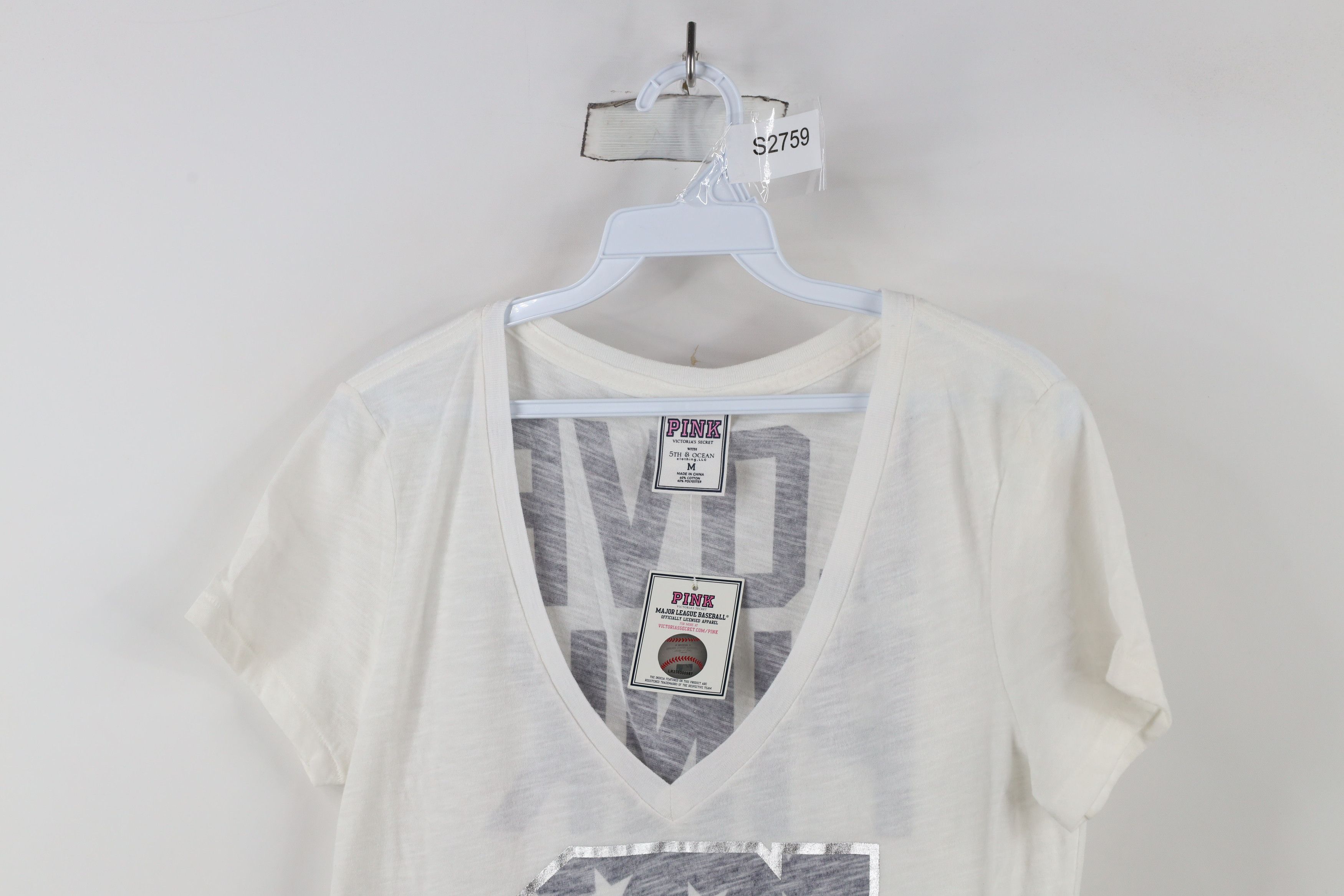 Pink × Vintage New Pink Victoria's Secret Cleveland Indian Baseball T-Shirt Size M / US 6-8 / IT 42-44 - 2 Thumbnail