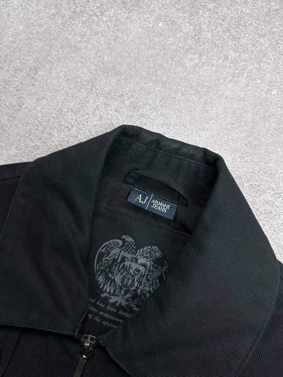 Armani Vintage Armani Mini Logo Black Denim Jacket M Size US L / EU 52-54 / 3 - 4 Thumbnail