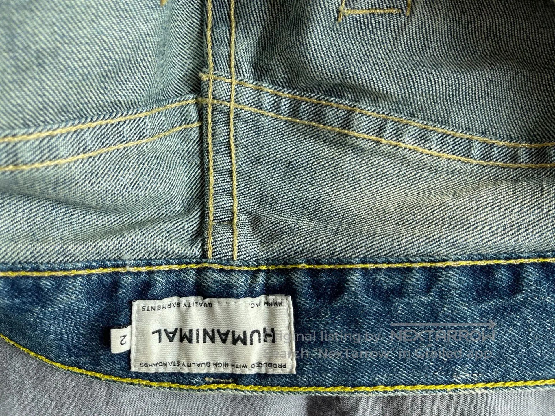 Japanese Brand HUMANIMAL Washed Jeans. Size US 30 / EU 46 - 2 Thumbnail