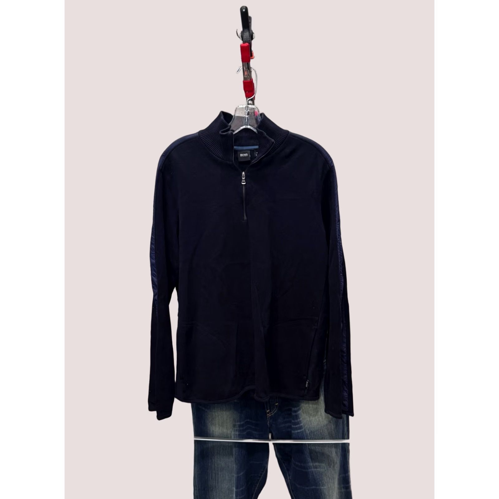 Hugo Boss Hugo Boss Sweater XL Navy Blue Zippered Men XS? Size US XL / EU 56 / 4 - 1 Thumbnail