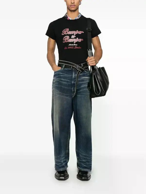 Martine Rose o1mle0226 Classic T-Shirt in Black Size US XL / EU 56 / 4 - 2 Thumbnail