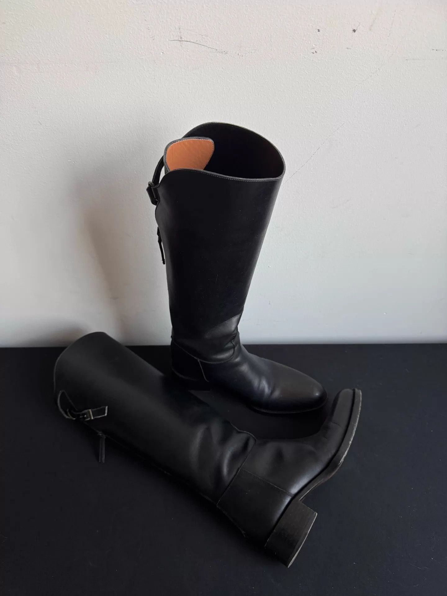 Sartore Sartore Black Cross Strap Tall Boots Size 36 Size US 5.5 / IT 35.5 - 3 Thumbnail