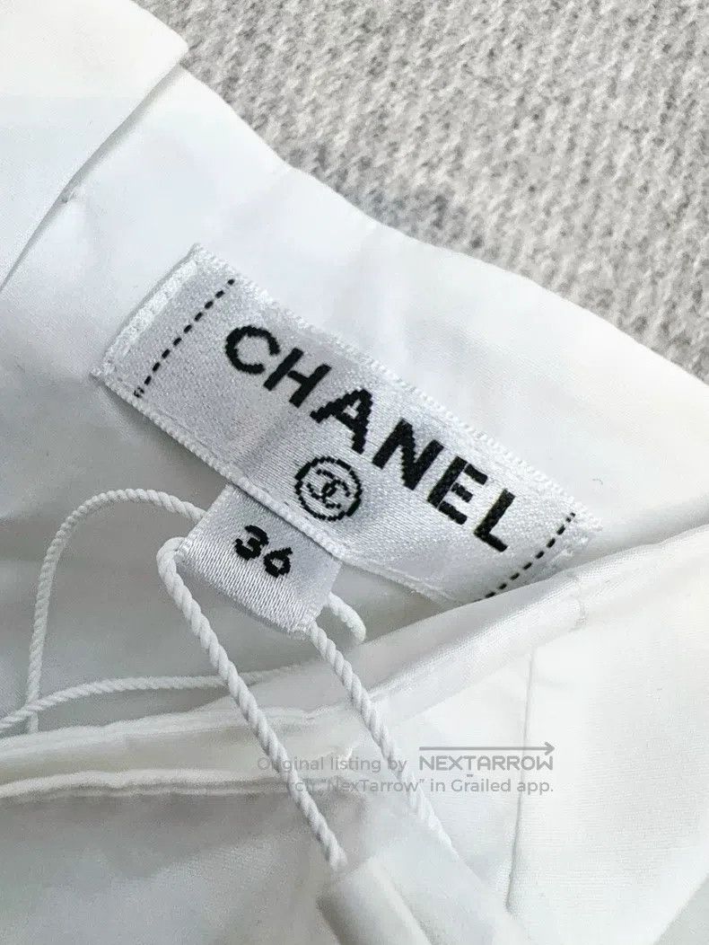 Chanel Chanel 20C white camelia bow suspender Size XS / US 0-2 / IT 36-38 - 8 Thumbnail