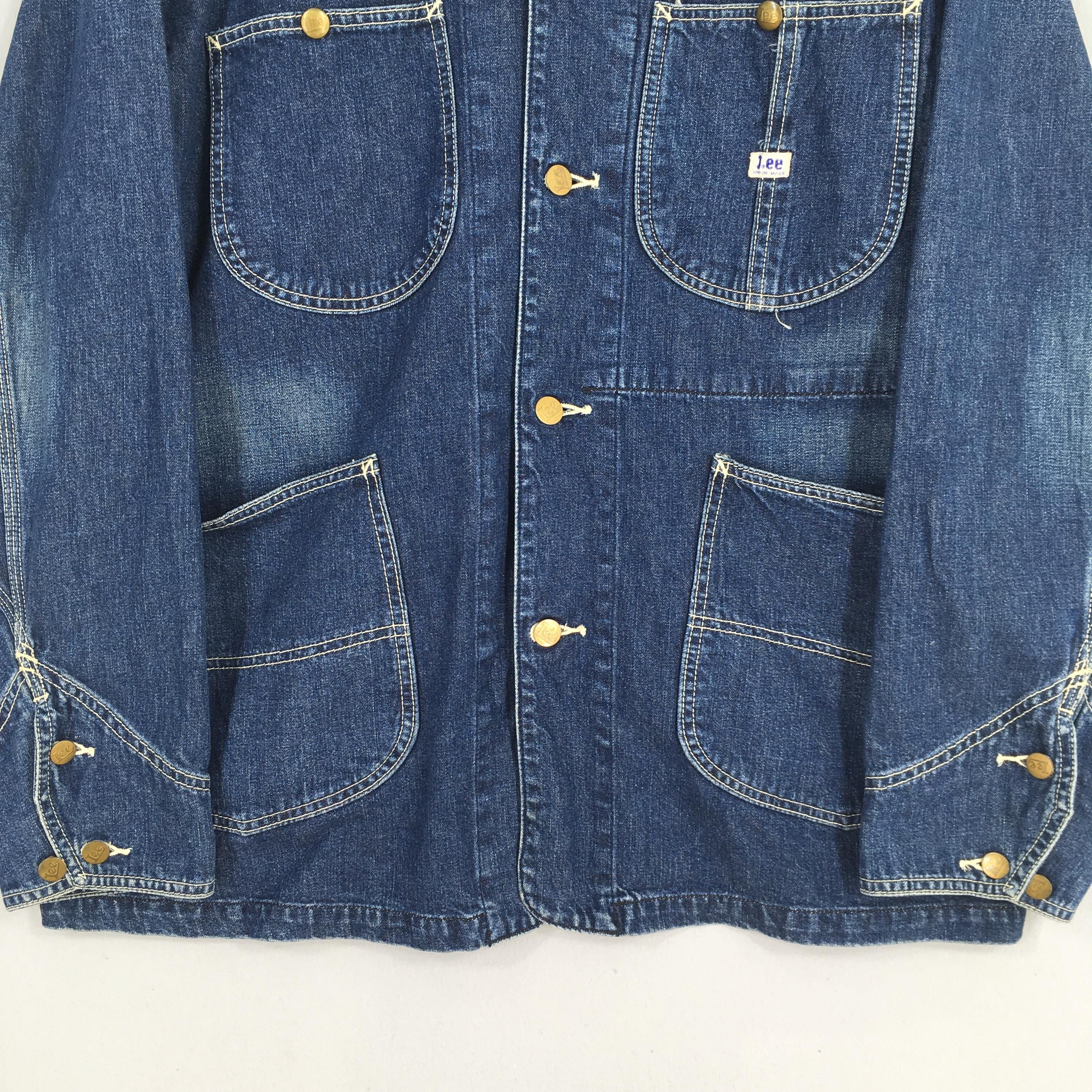 Lee Vintage 90's Lee Sanforized Denim Worker Jacket Medium Size US M / EU 48-50 / 2 - 3 Thumbnail