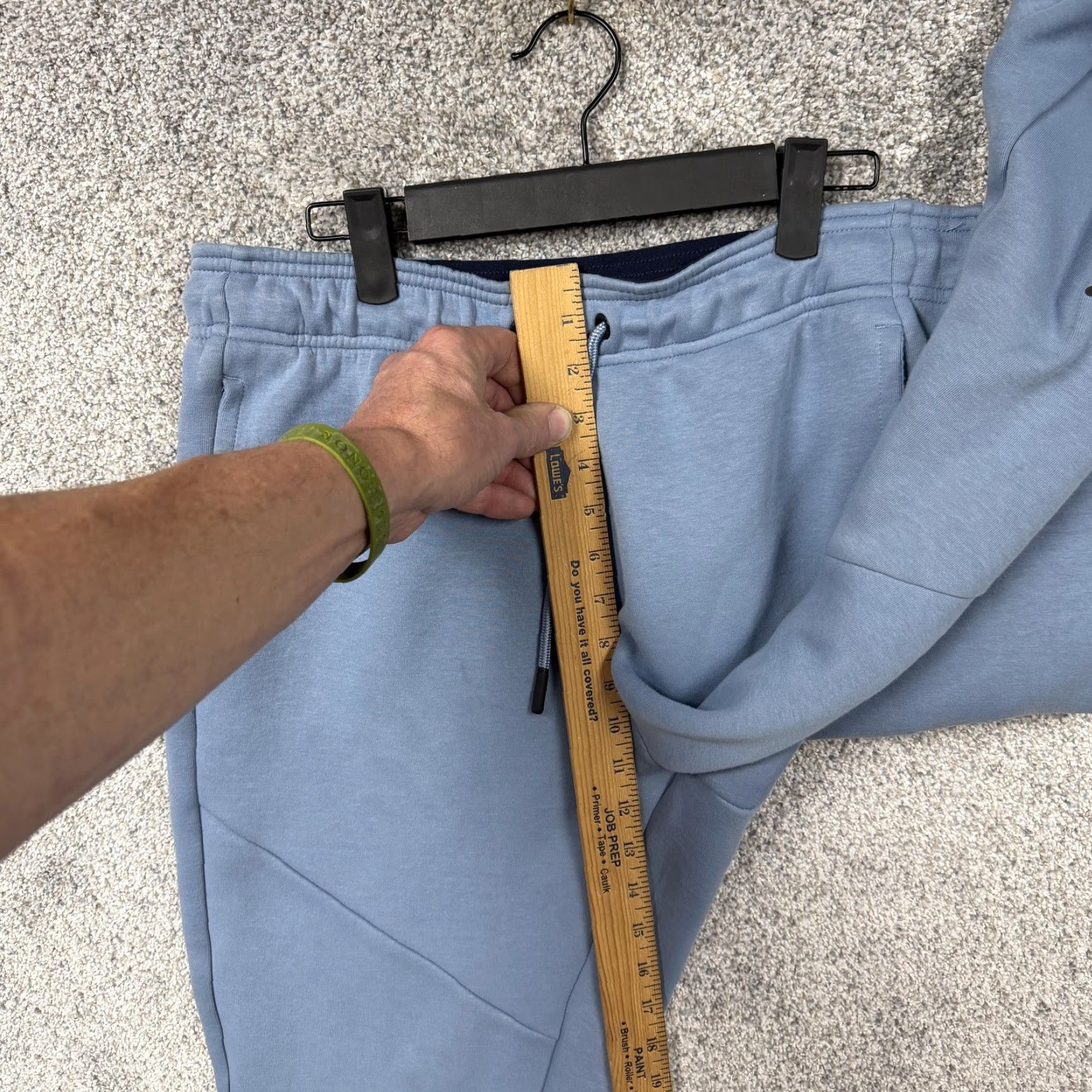 Reebok Reebok Sweatpants Mens Large 34x27 Blue Fleece Jogger Athletic Casual Activewear Gore-Tex? No. Size US 33 - 4 Thumbnail