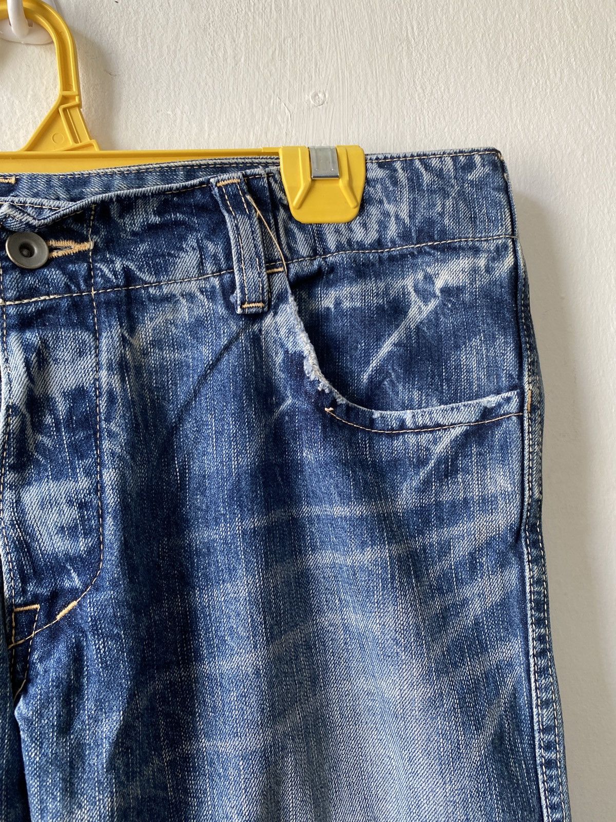 Japanese Brand John Bull Cargo Distressed Denim