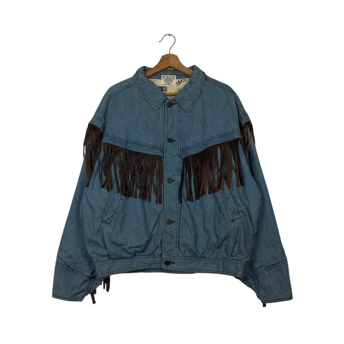 Japanese Brand 🔥VINTAGE BOMBER DENIM JACKET PAZZO CO LTD ISSEY MIYAKE Size US M / EU 48-50 / 2 - 3 Thumbnail