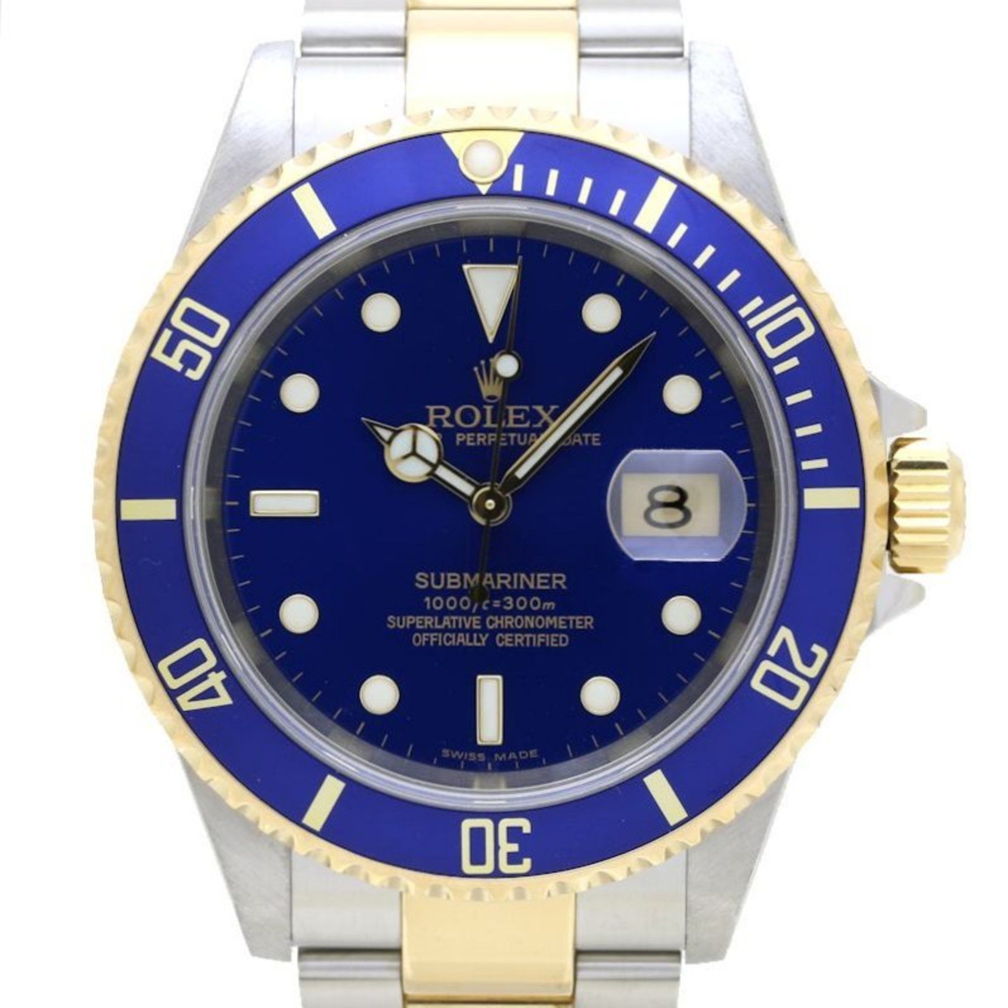 Rolex Rolex Blue Submariner Date 16613TK18YGx Stainless Steel Men's 39678 Size ONE SIZE - 1 Thumbnail