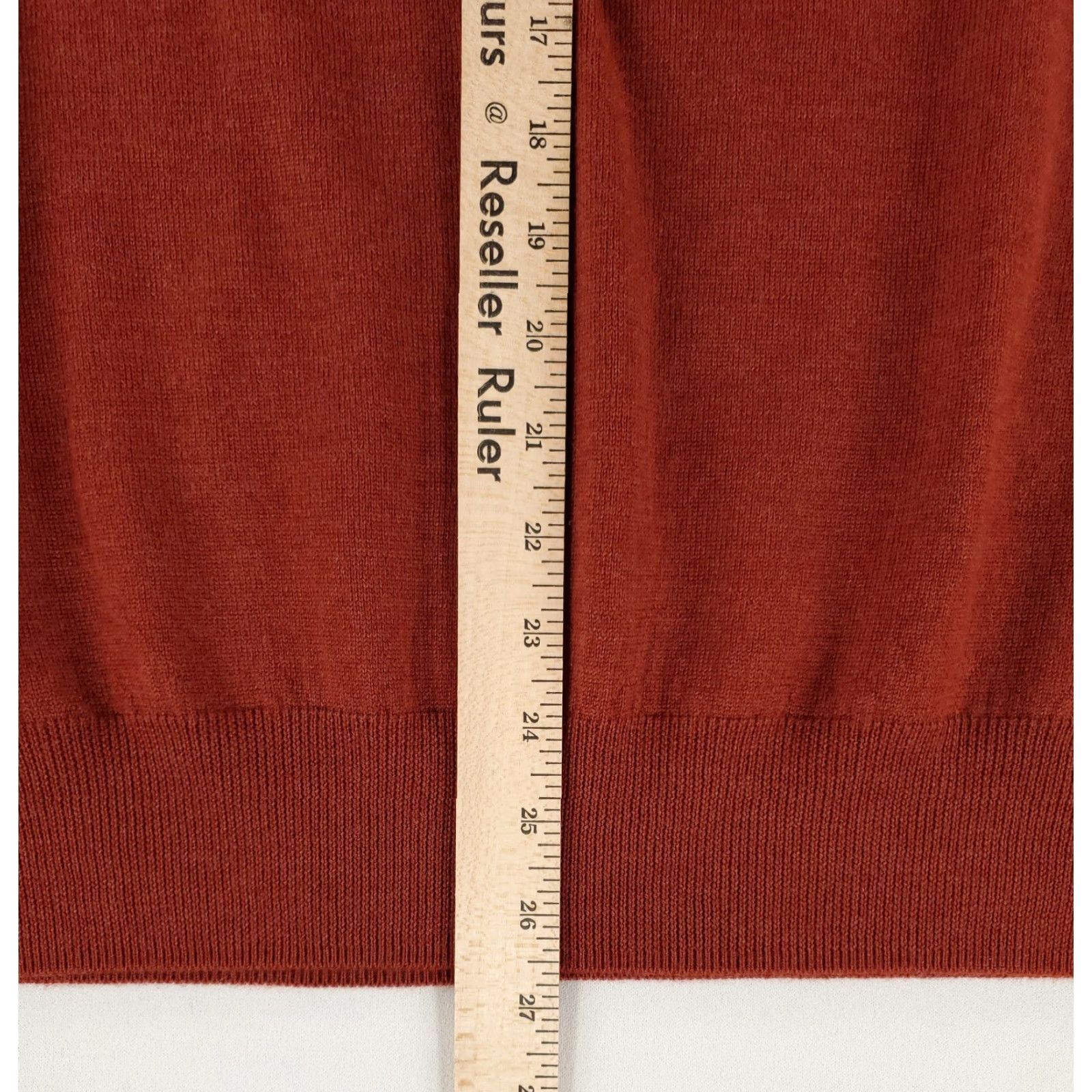 Peter Millar **Peter Millar Red Rust 1/4 Zip Mens Pullover L** User: Peter Millar 100% Merino Wool Red Rust Mens 1/4 Zip Pullover L Size US L / EU 52-54 / 3 - 7 Thumbnail