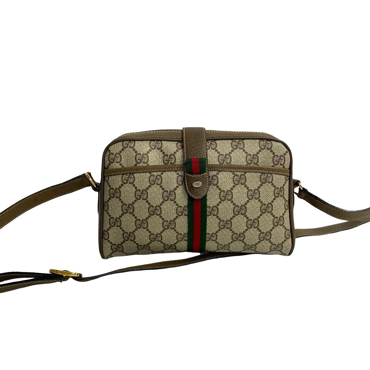Gucci Gucci GG Canvas Web Crossbody Bag Canvas Crossbody Bag in Great Condition Size ONE SIZE - 1 Thumbnail