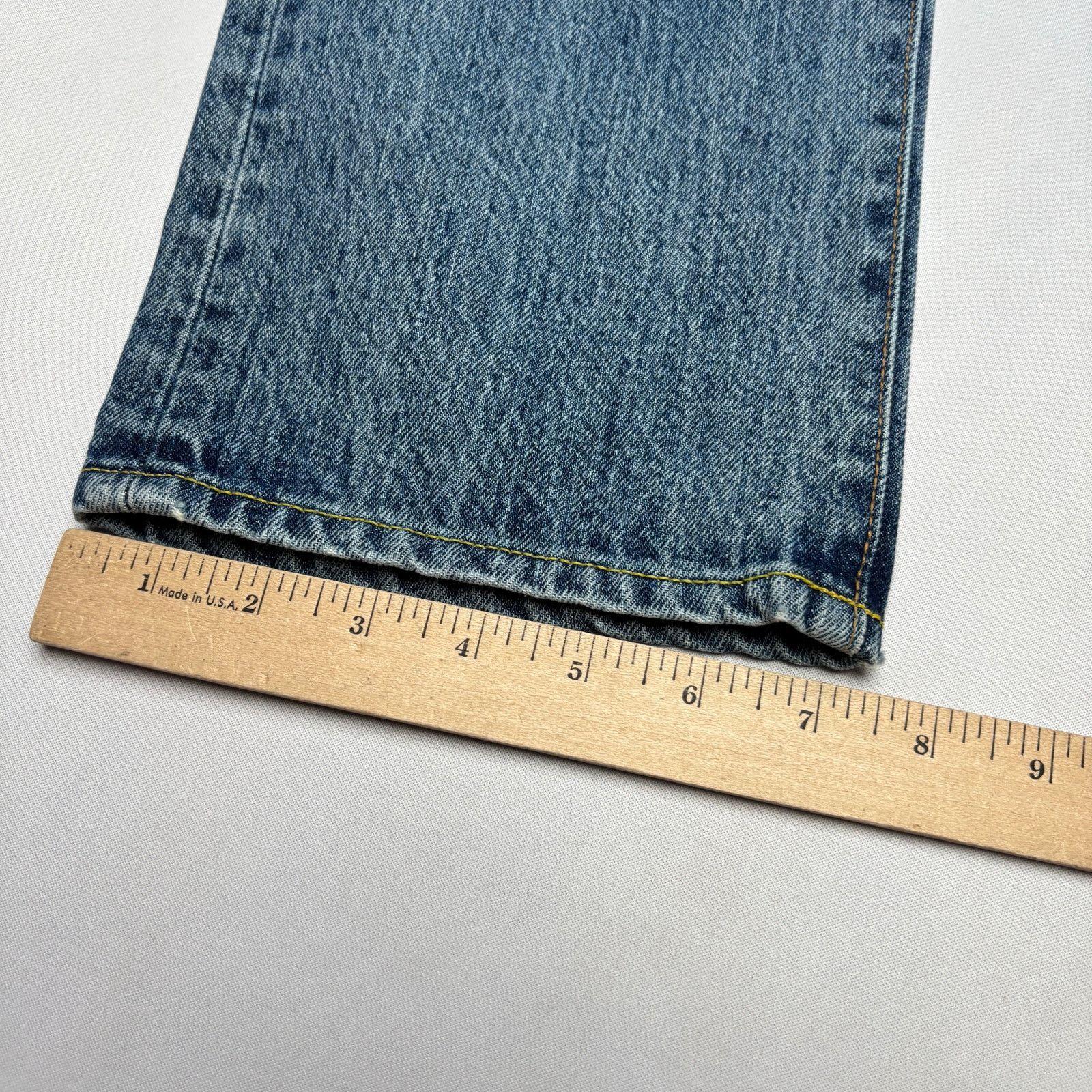 Sid Mashburn $175 Sid Mashburn Slim Straight Jeans 34x32 Made in USA Size US 34 / EU 50 - 9 Thumbnail