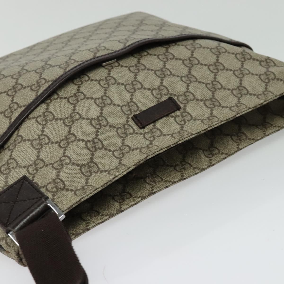 Gucci GUCCI GG Supreme Shoulder Bag Pvc Leather Beige Silver Size ONE SIZE - 6 Thumbnail