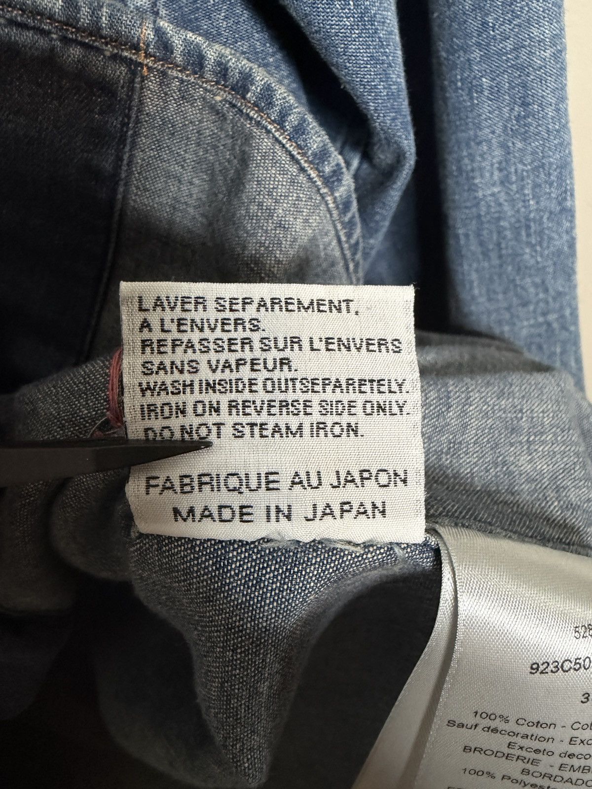 Dior Dior Stitch-Work Embroidery Denim Button Up- Hedi Slimane Size US S / EU 44-46 / 1 - 11 Thumbnail