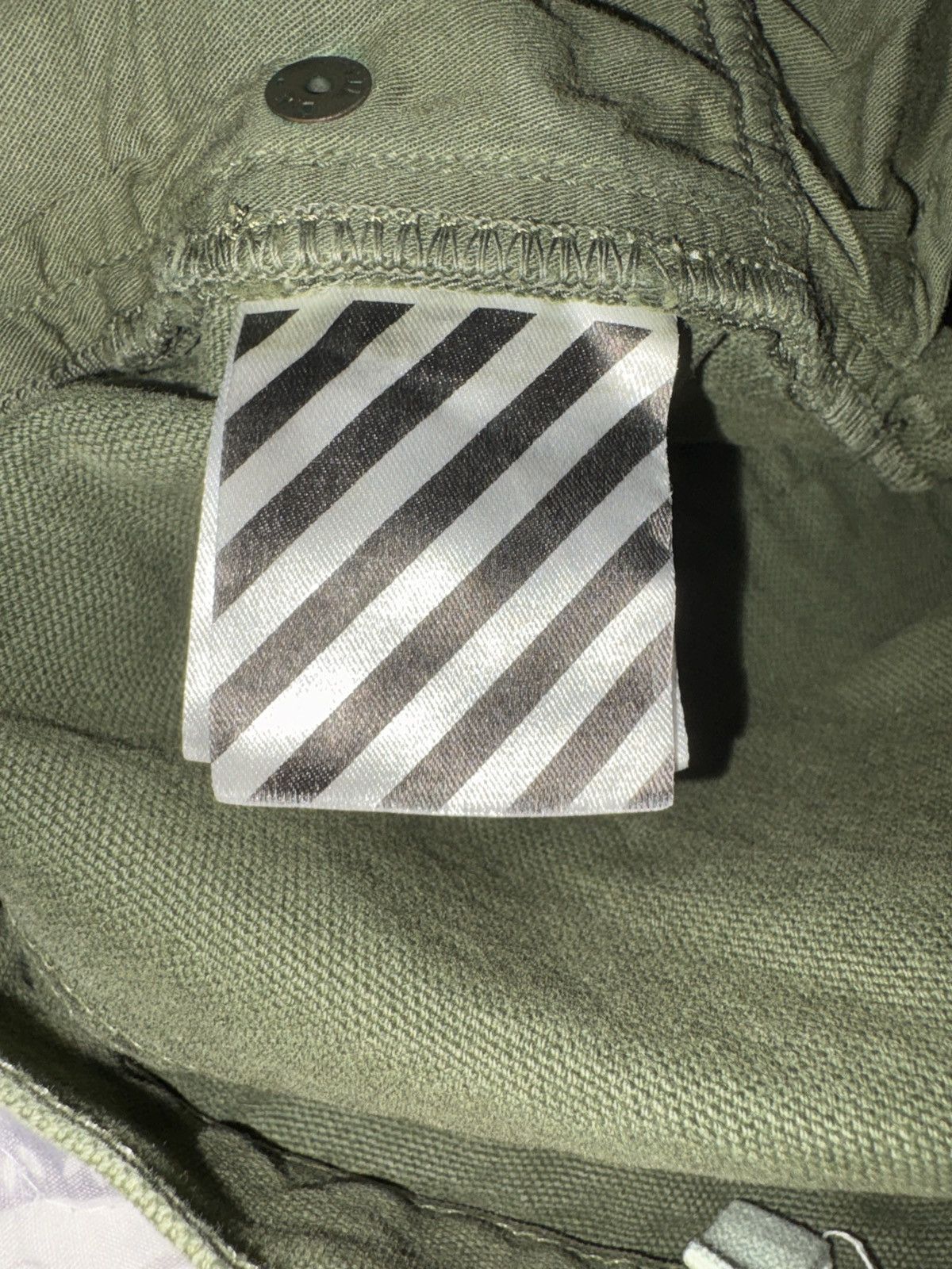 Off-White Off White Green Diagonal Skinny Jeans Size US 30 / EU 46 - 9 Thumbnail